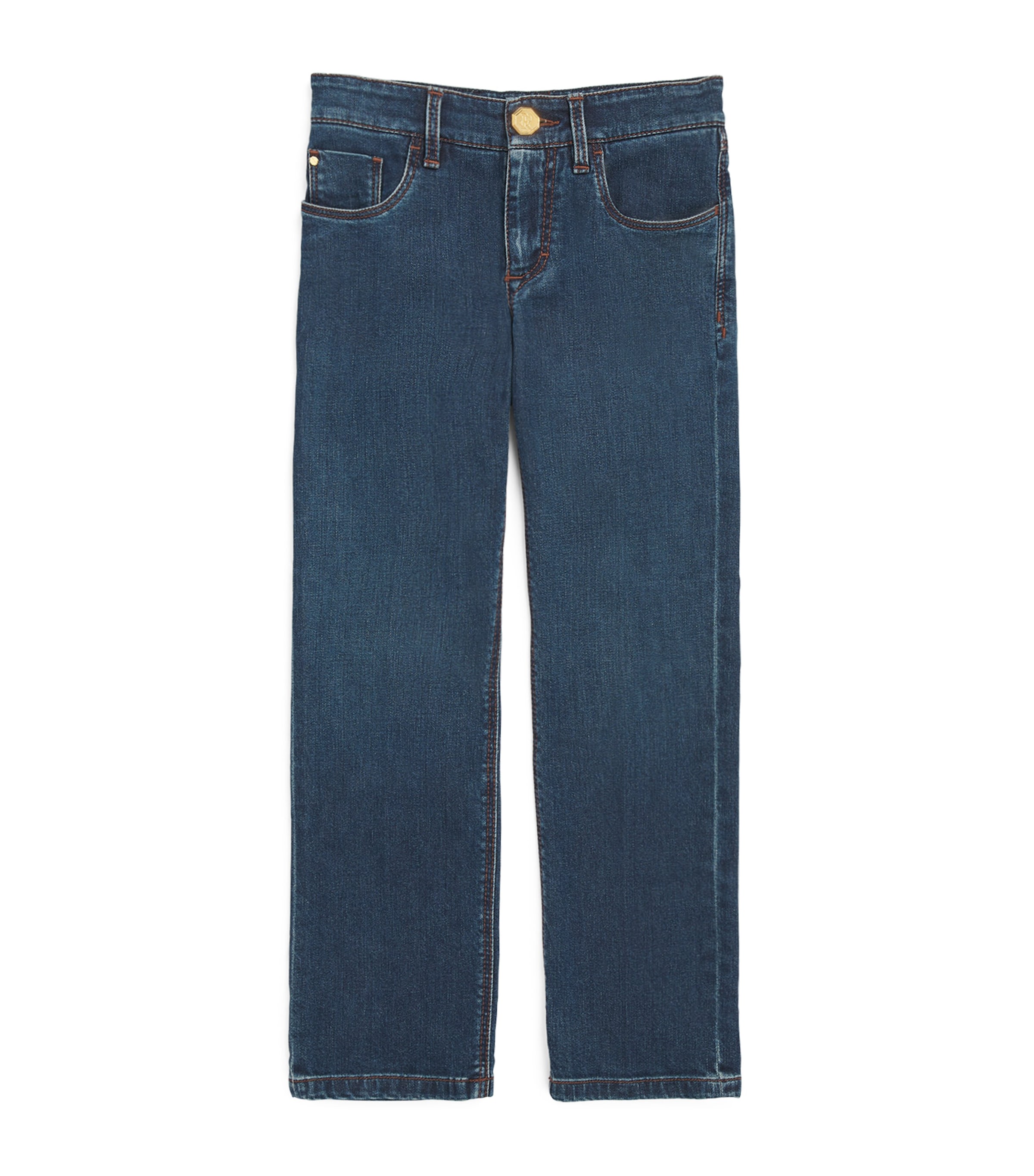 Stefano Ricci Kids Straight Jeans (6-16 Years) Blbyblue Classic