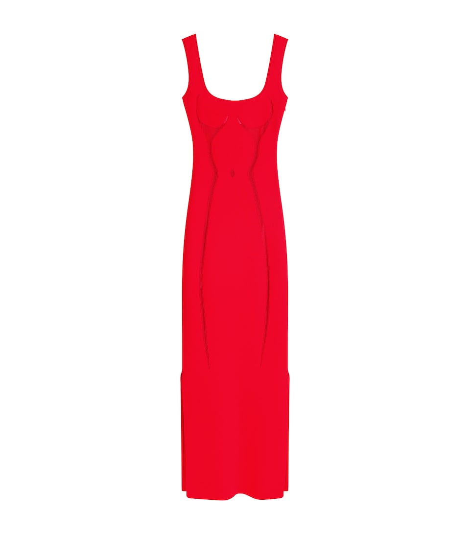 Trompe L’oeil Tank Maxi Dress