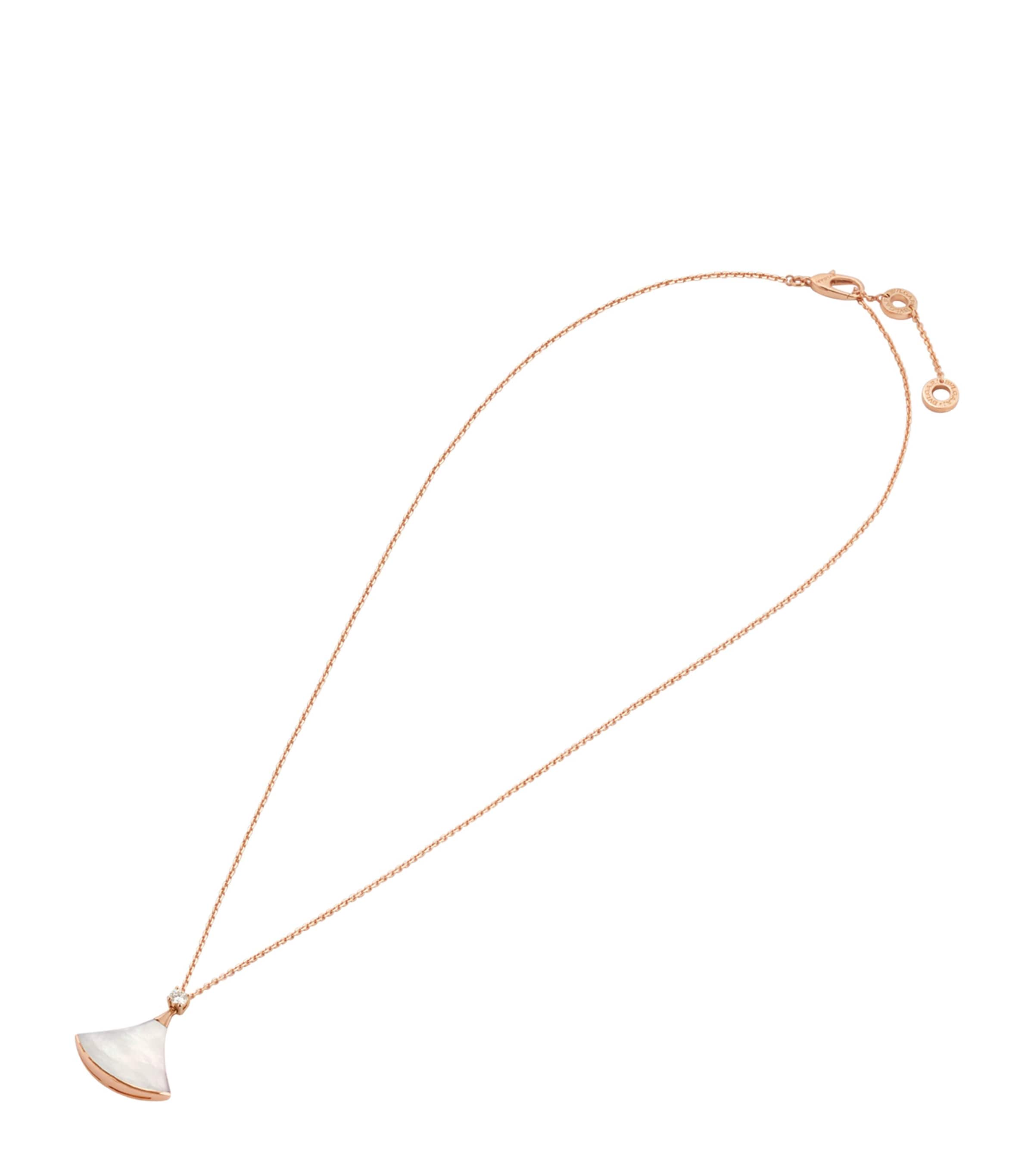 Rose Gold, Diamond and Mother-of-Pearl Divas' Dream Necklace