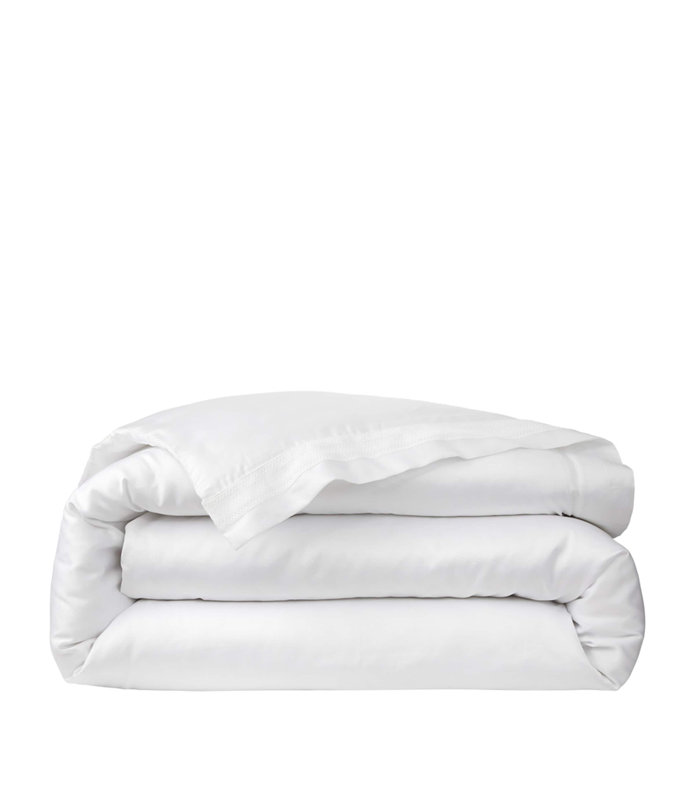 Ralph Lauren Home Cotton Sateen Alistair Double Duvet Cover (200cm x 200cm) White