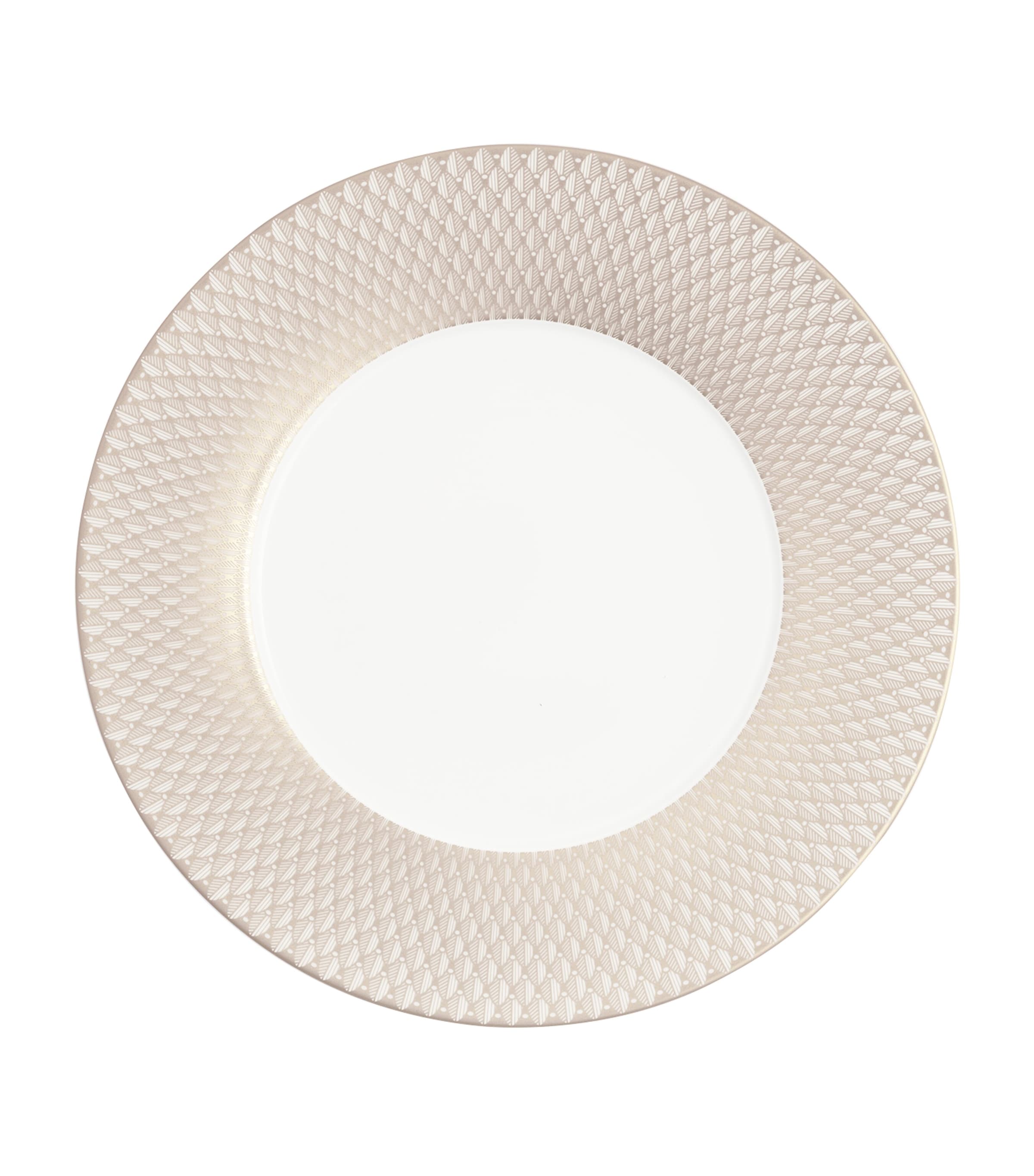 Christofle Porcelain Malmaison Platinum Impériale Underplate (31cm) Silver