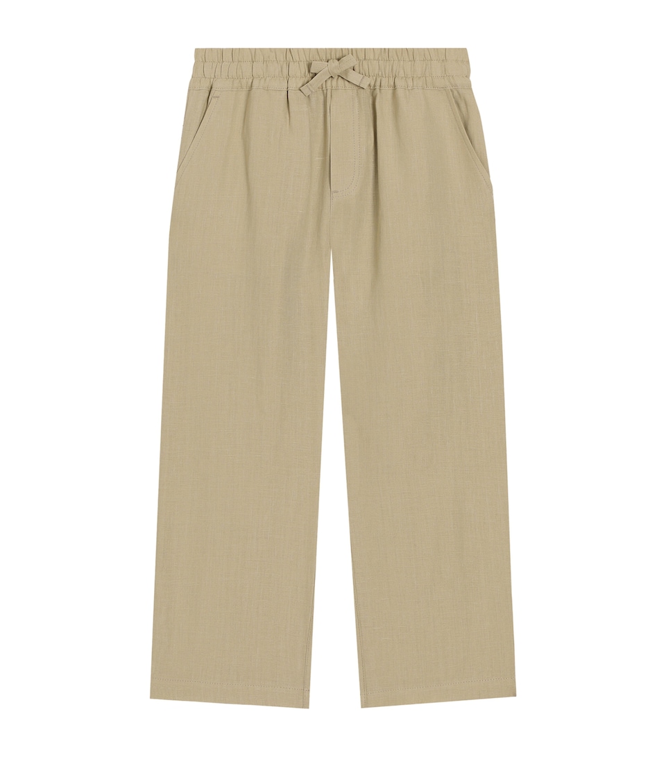 Linen Logo Crest Trousers (8-12+ Years)