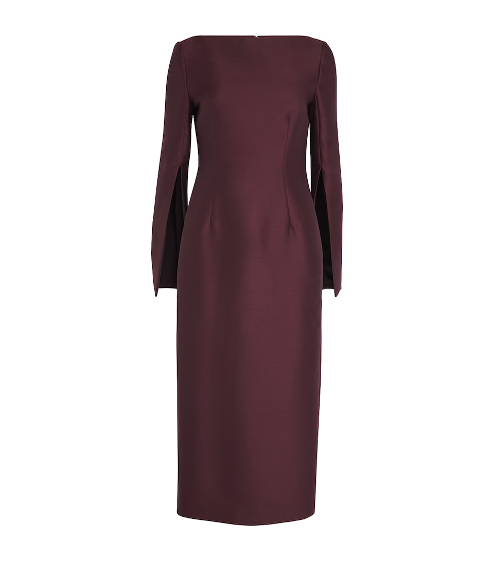 Wool-Silk Talitha Midi Dress