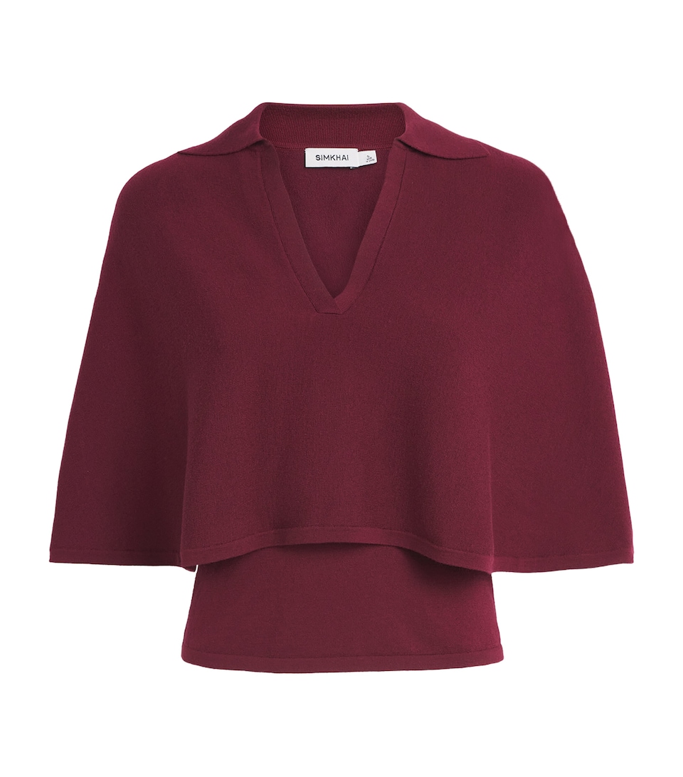 Simkhai Womens Wool Layered Vinna Sweater Fig