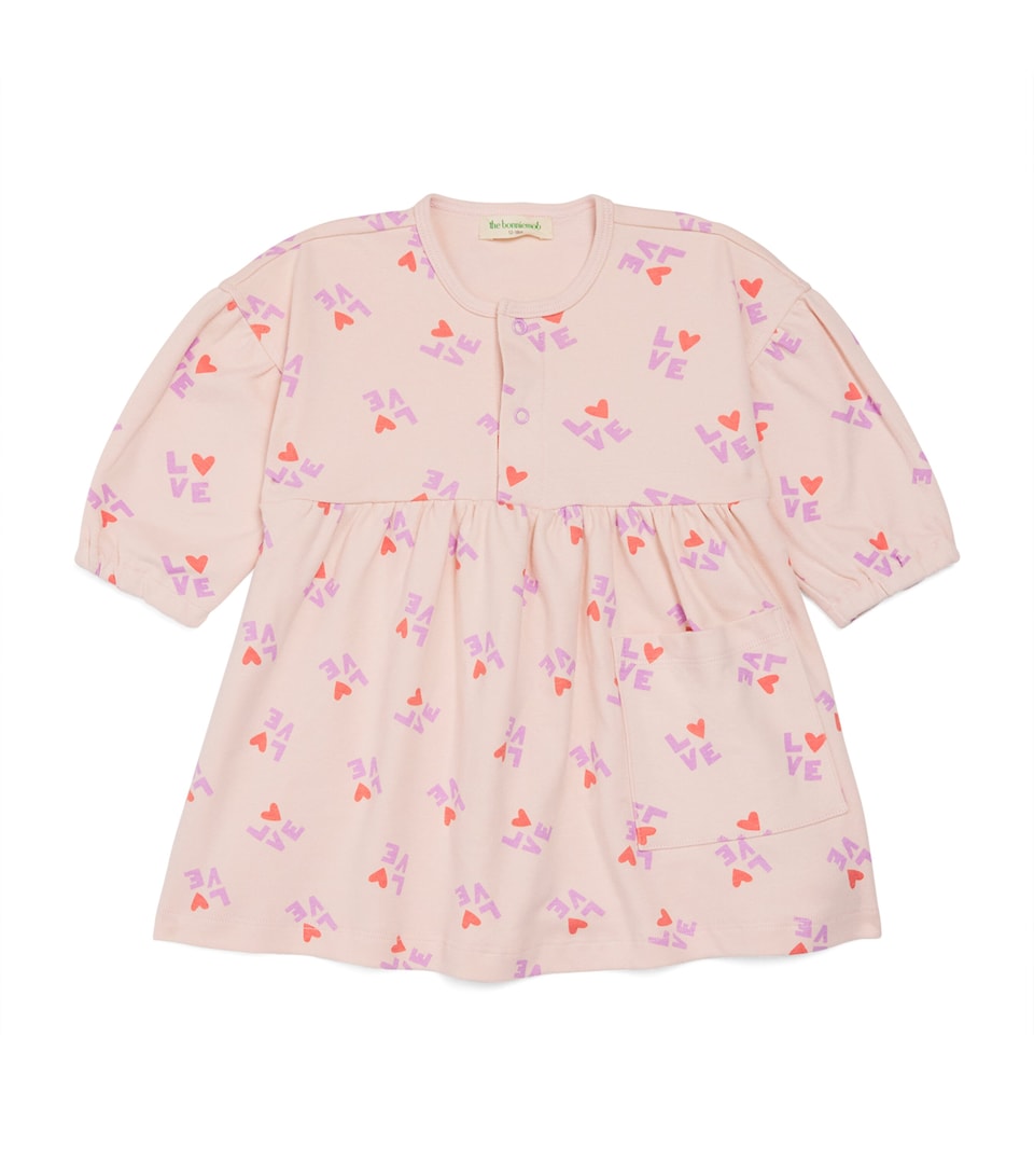 Organic Cotton Love Print Dress (6-24 Months)