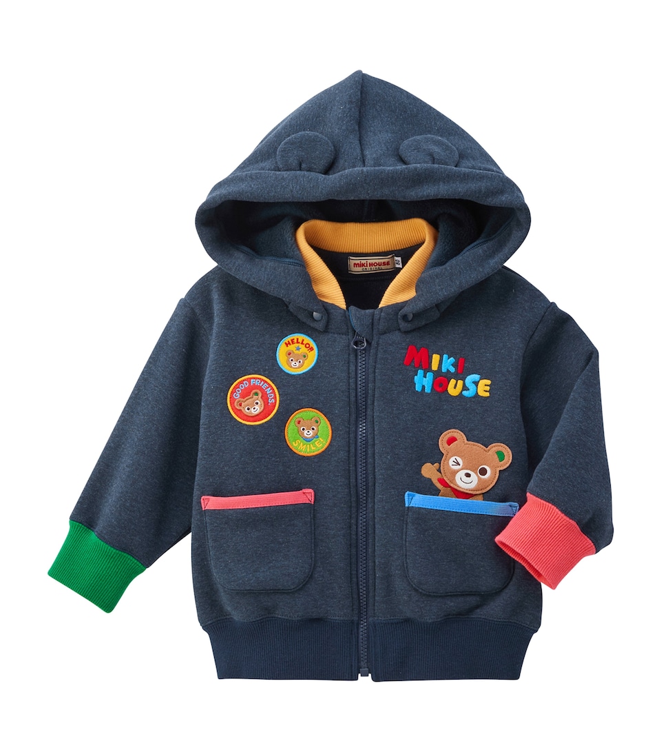 Miki House Appliqué Hooded Bomber Jacket (12 Months-7 Years)
