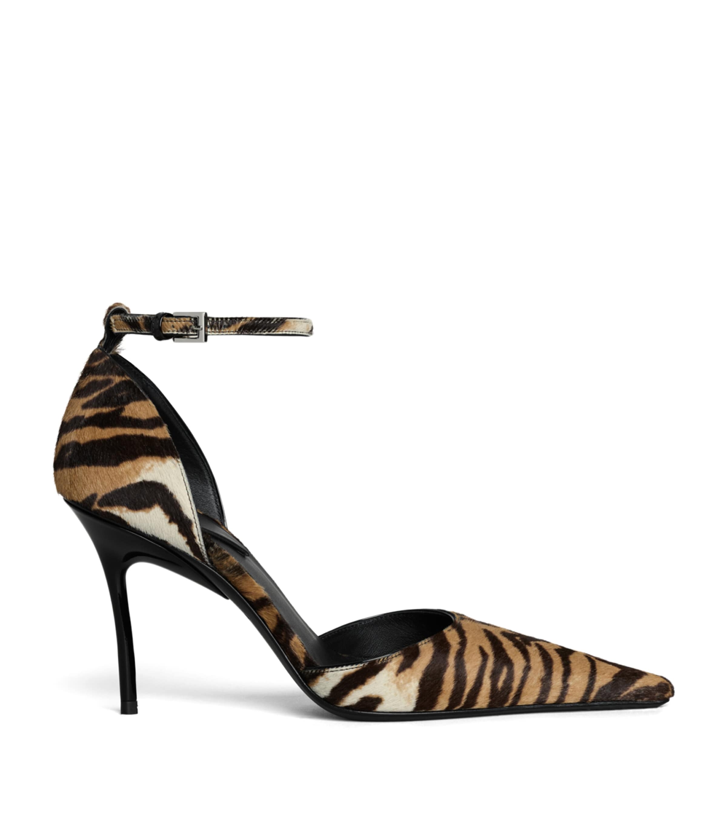 Alaïa Haircalf Animal Print D'Orsay Pumps 90 Naturel