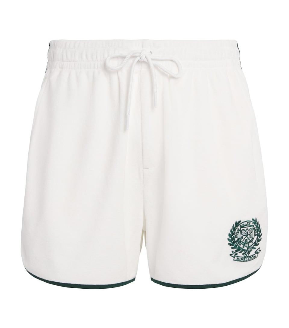 Polo Ralph Lauren Mens x Wimbledon Cotton Terry Shorts White