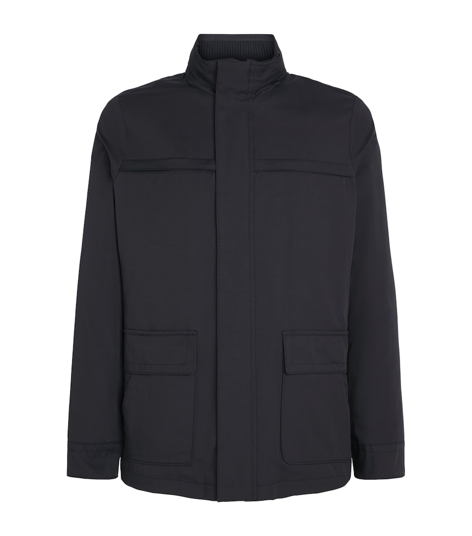 Cotton-Blend Waterproof Oyster Jacket