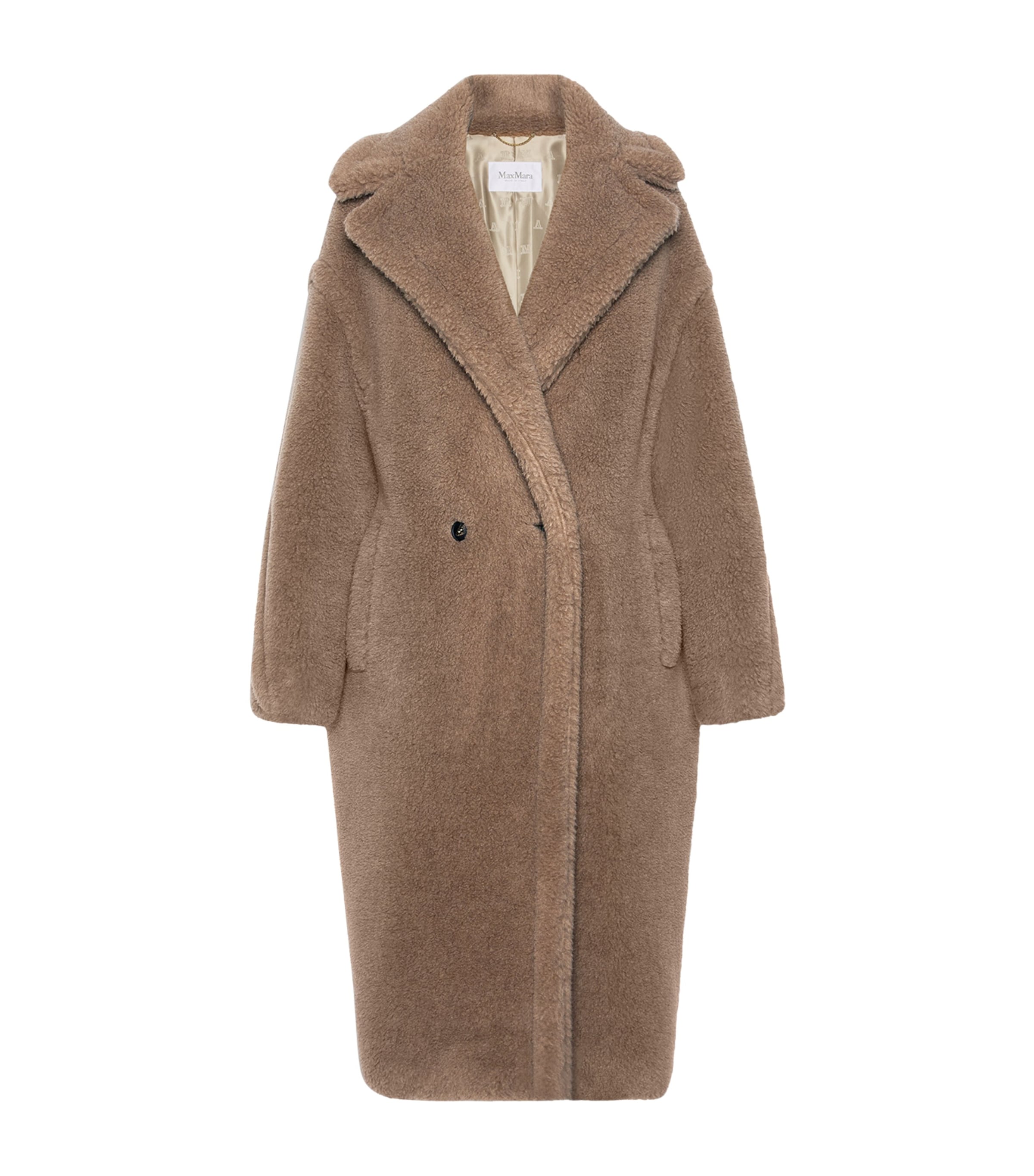 Max Mara Womens Cashmere-Silk Teddy Coat Sand
