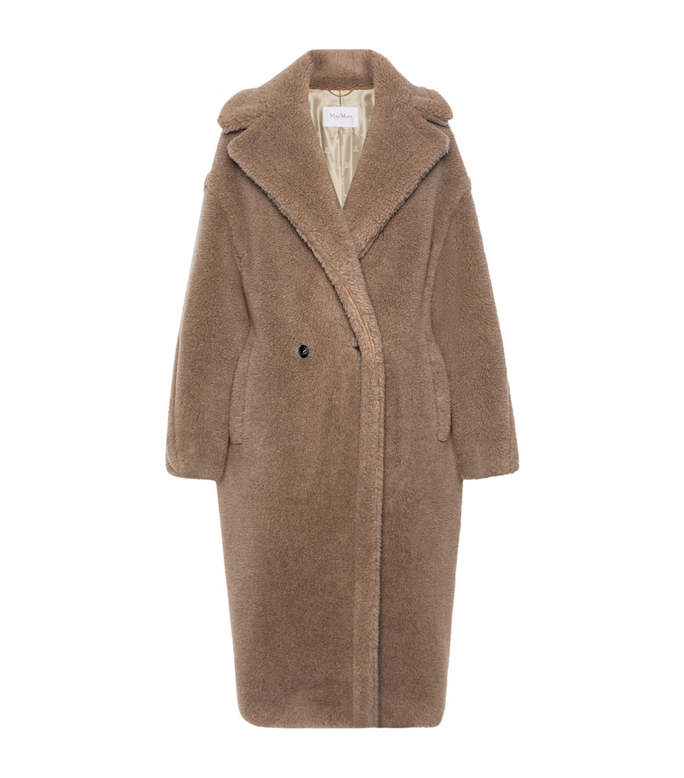 Max Mara Womens Cashmere-Silk Teddy Coat Sand