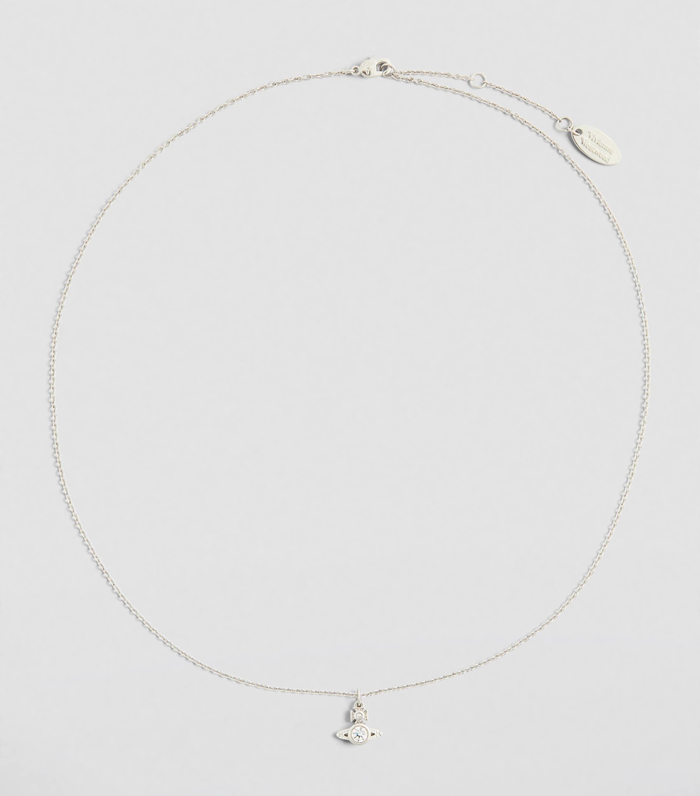 Vivienne Westwood London Orb Necklace Platinum/white
