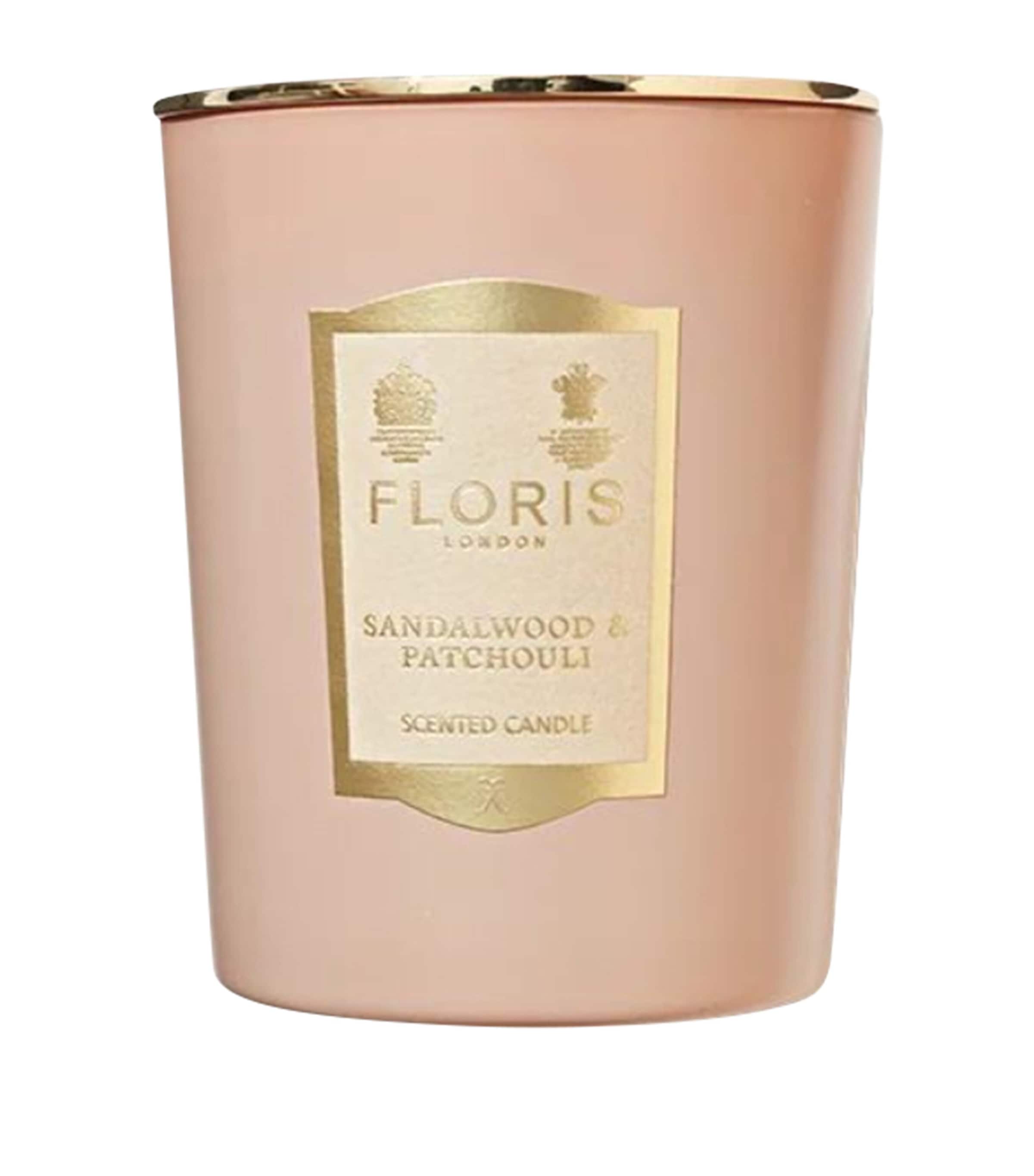 Floris Sandalwood & Patchouli Candle (175g) Pink