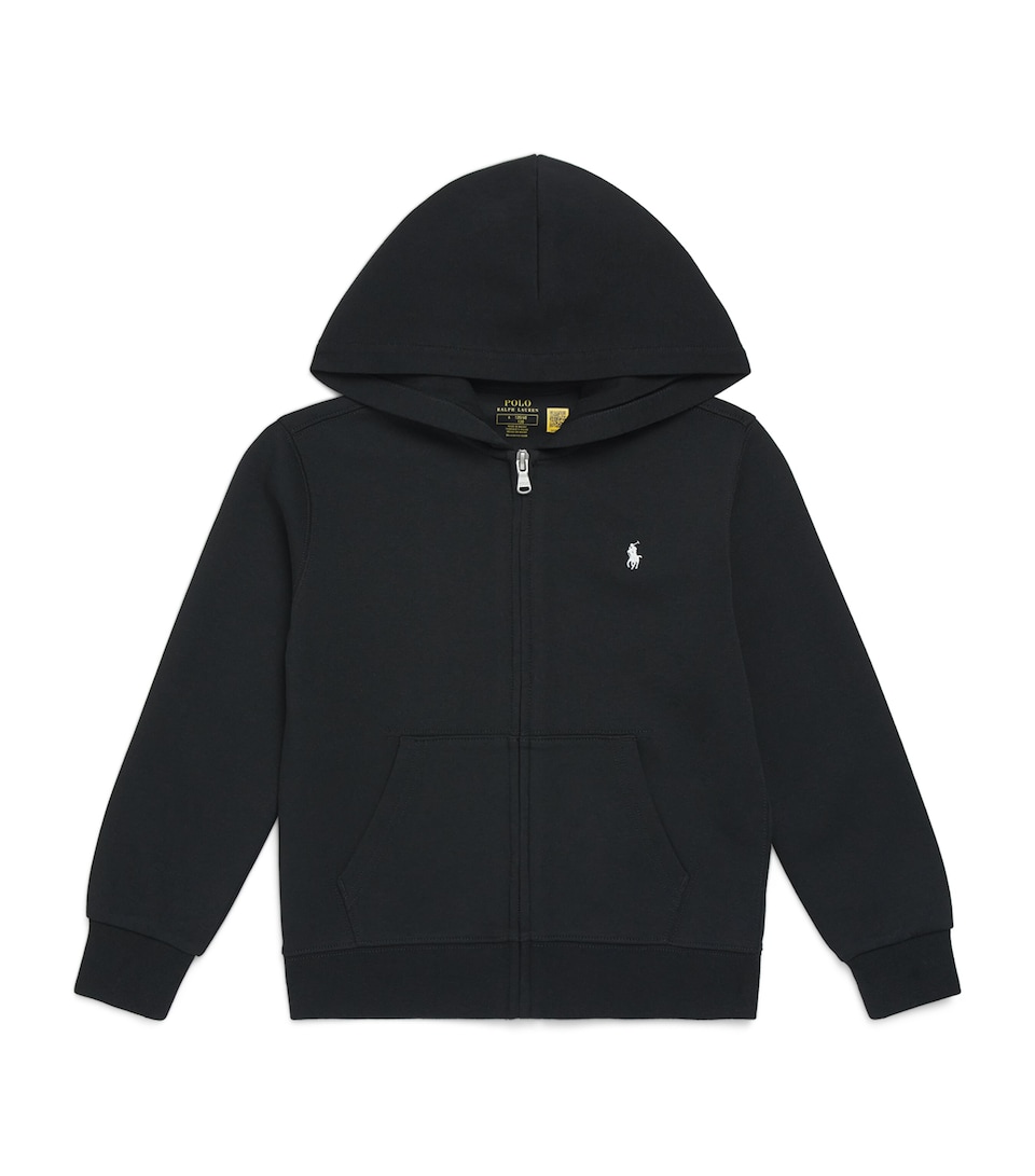 Ralph Lauren Kids Polo Pony Zip-Up Hoodie (2-7 Years) Polo Black