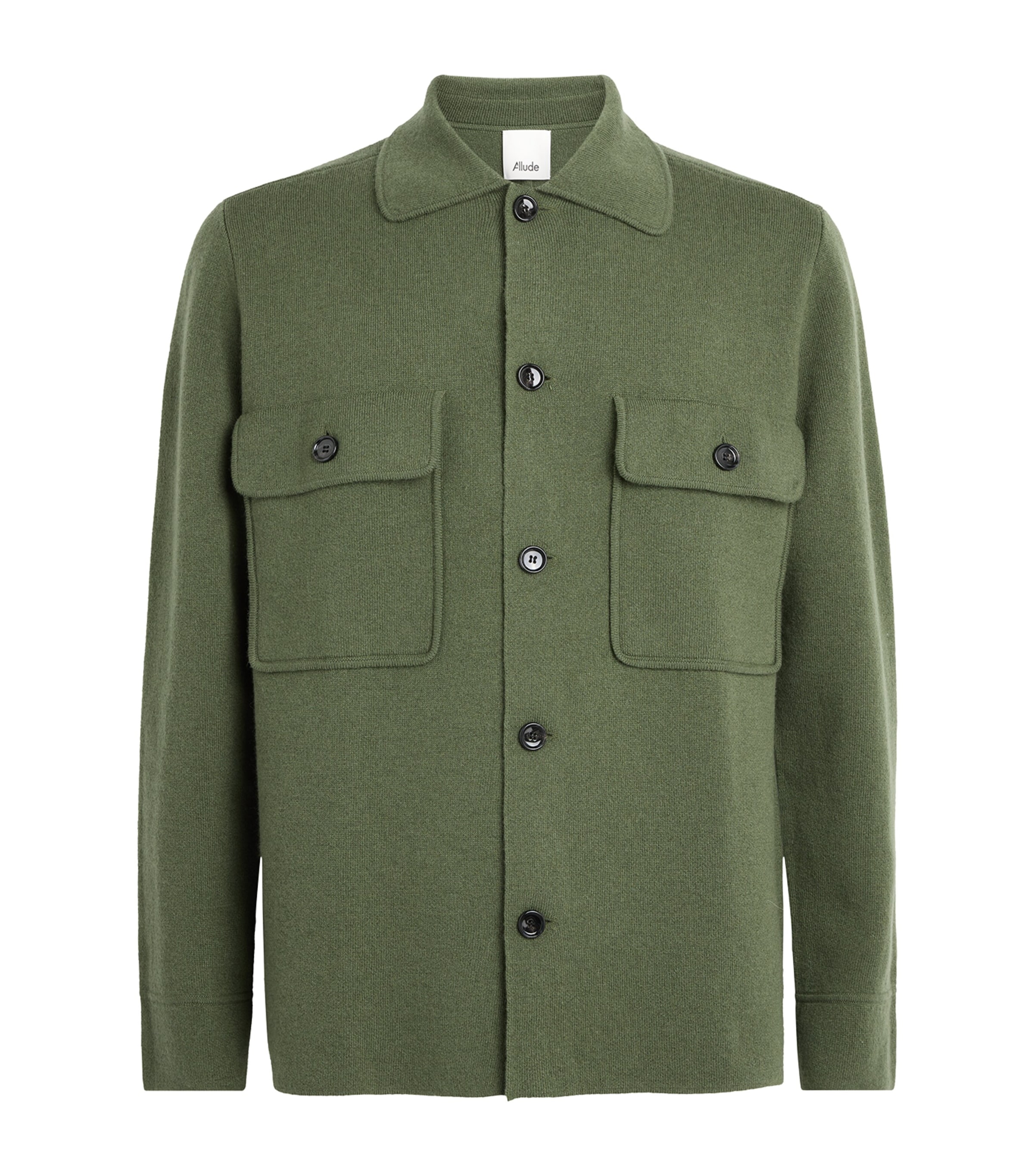 Allude Mens Virgin Wool-Cashmere Overshirt