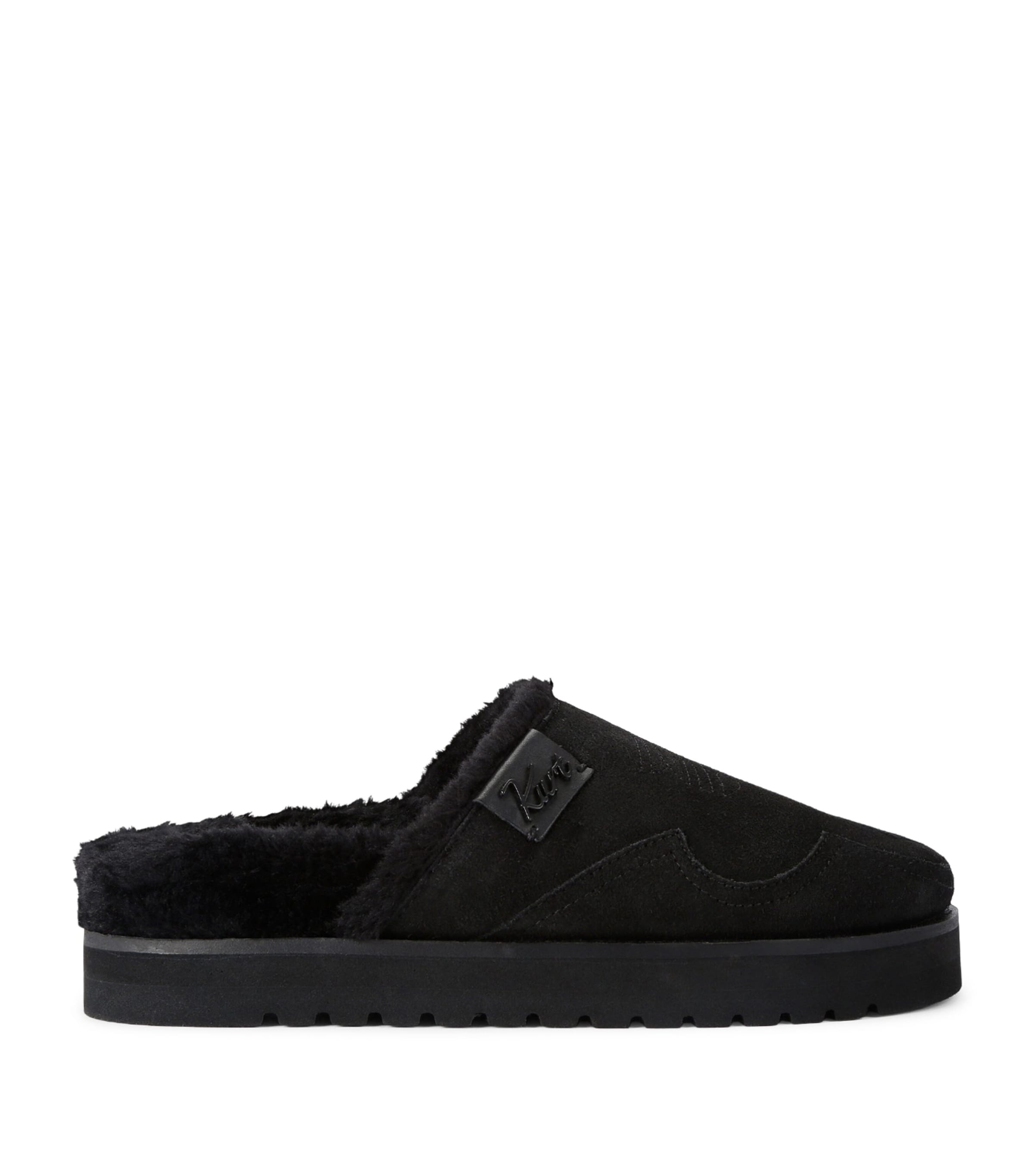 Kurt Geiger London Suede Hatton Mules Black