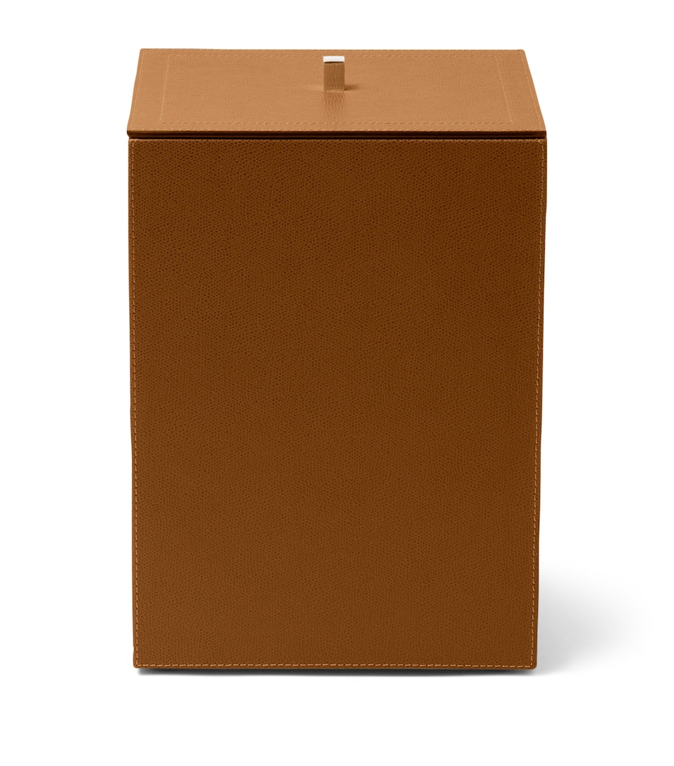 Frette Leather Otello Storage Box Tabacco