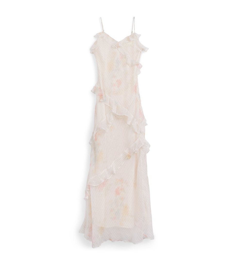 LoveShackFancy Chiffon Floral Rialto Dress (7-14 Years) Sunhzsundown Hazel