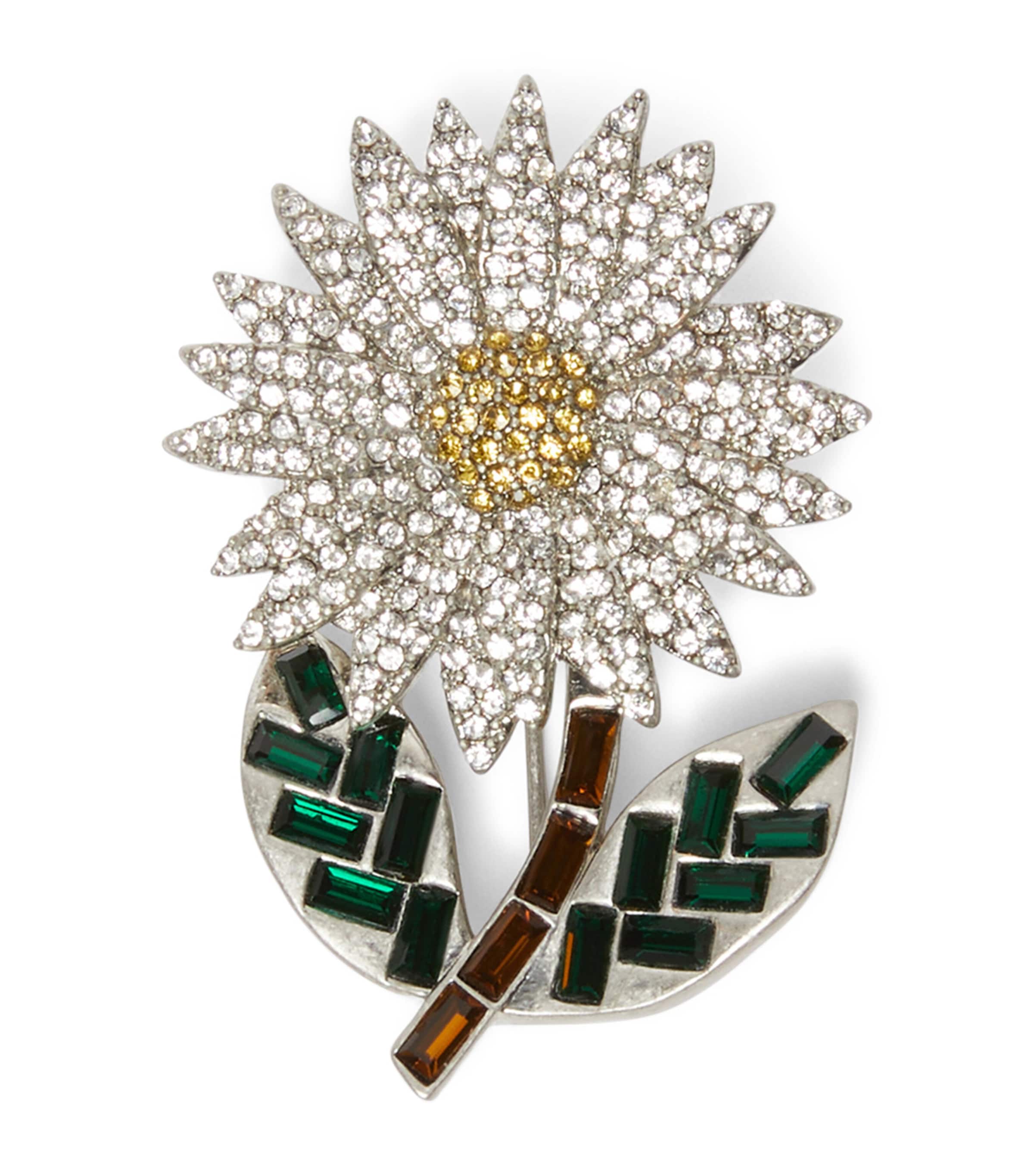 Embellished Flower Brooch