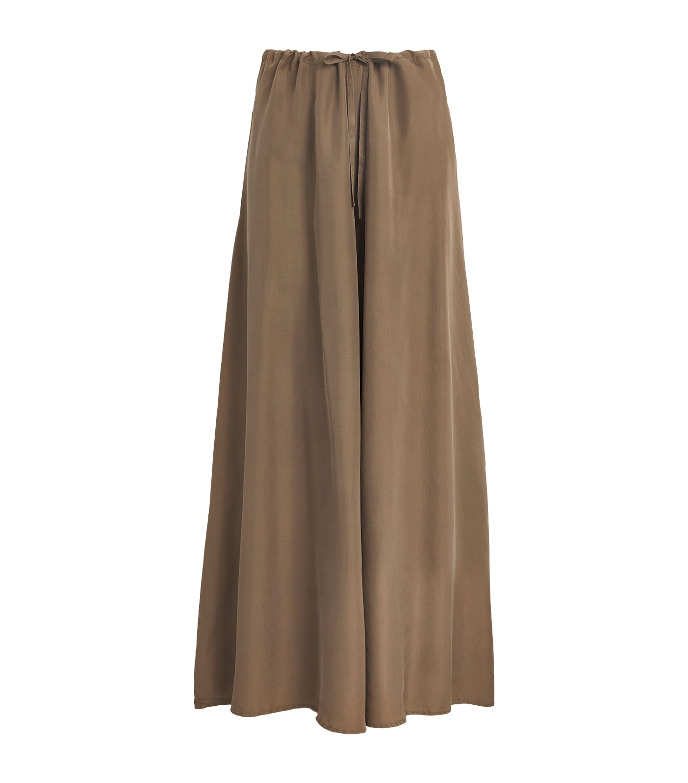 Silk Shades Of Nature Wide-Leg Trousers