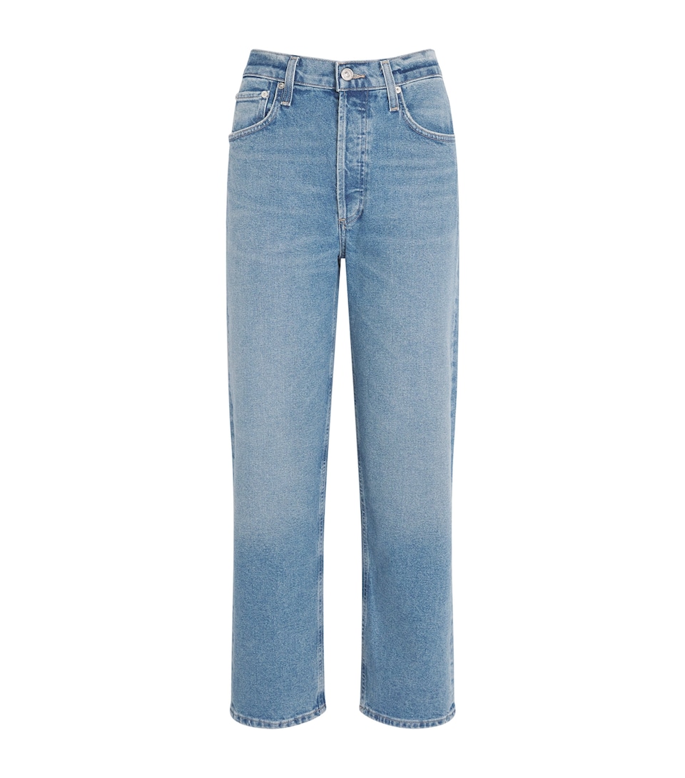 High-Waist Delfina Straight Jeans
