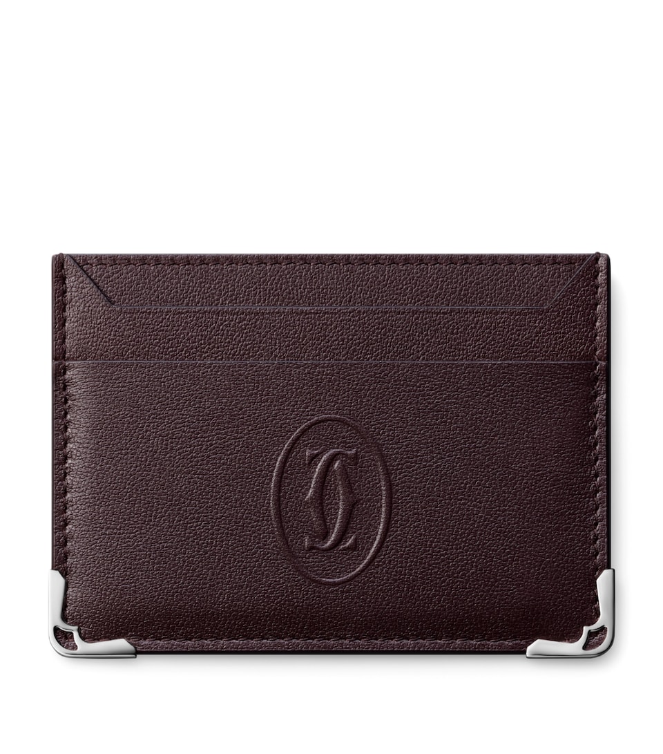 Cartier Leather Must de Cartier Double Card Holder Ebony
