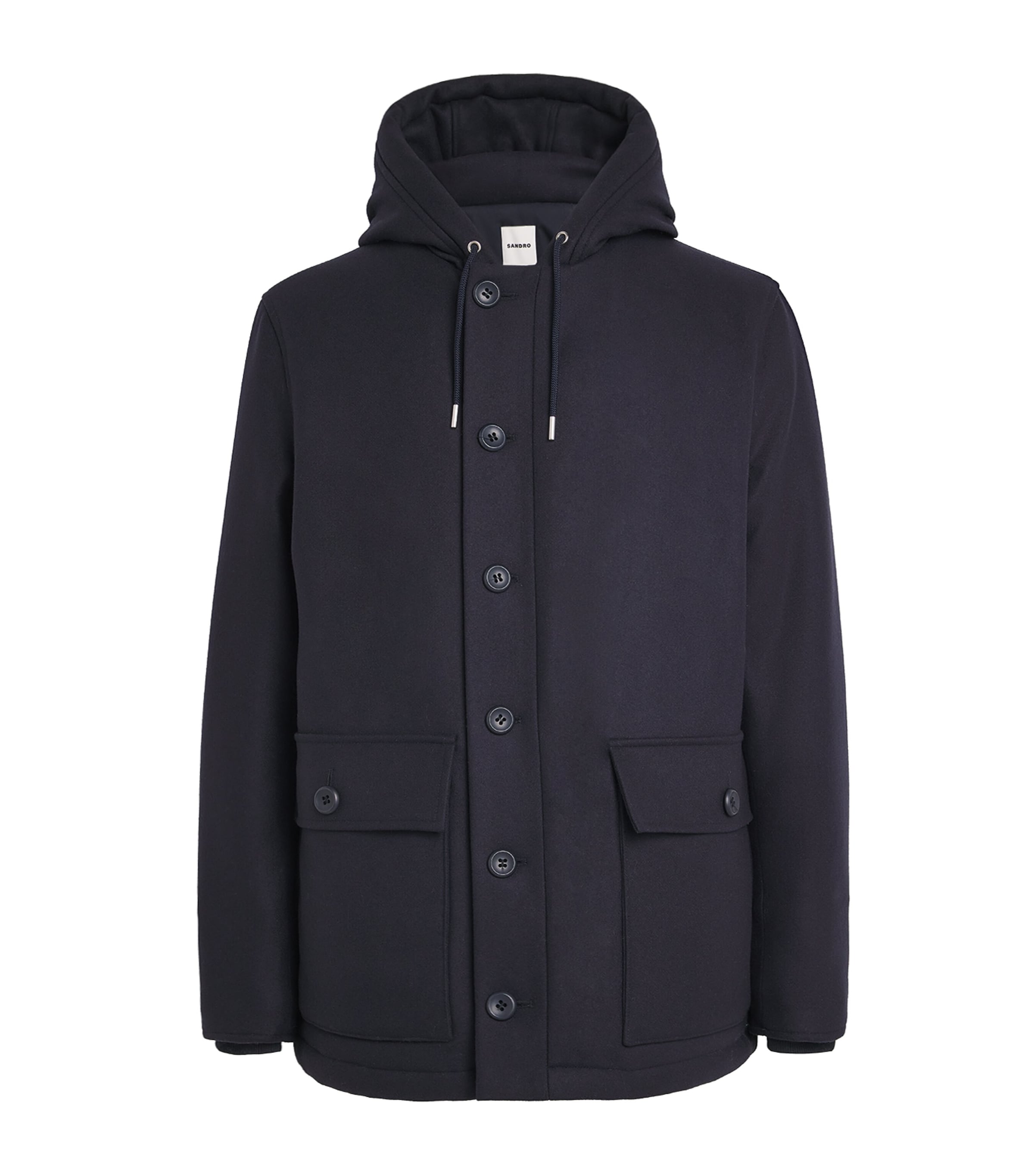 Wool-Cashmere-Blend Padded Parka