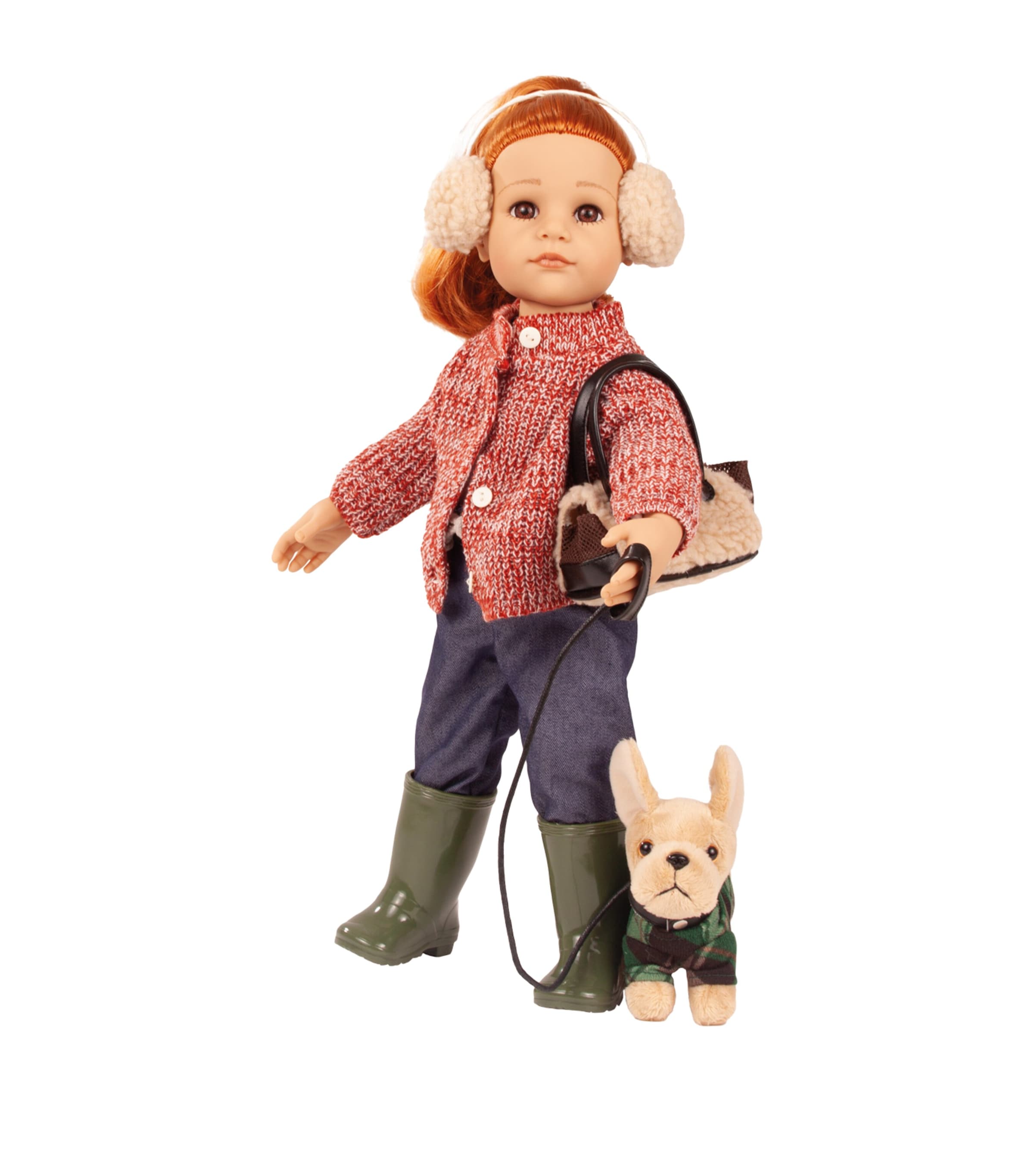 Redhead Hannah and Dog Doll Set (50cm)