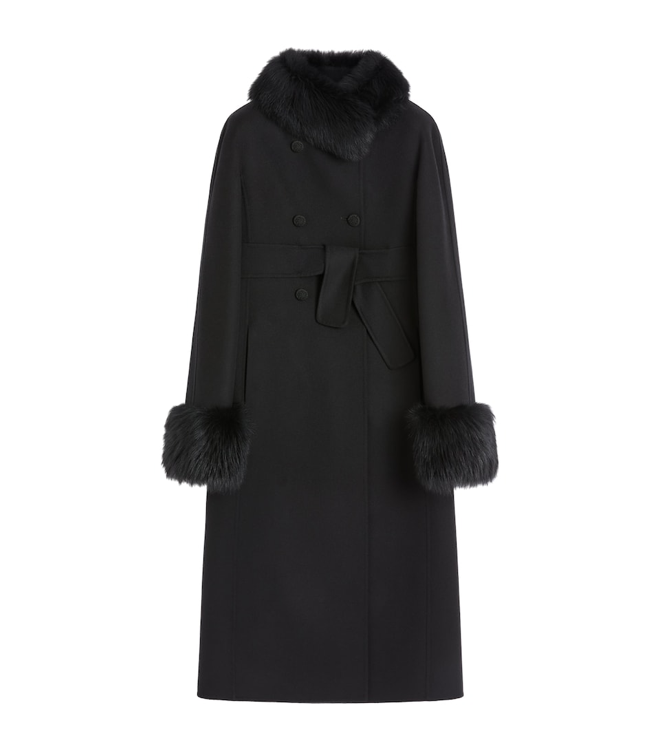 Virgin Wool-Cashmere Belted Coat