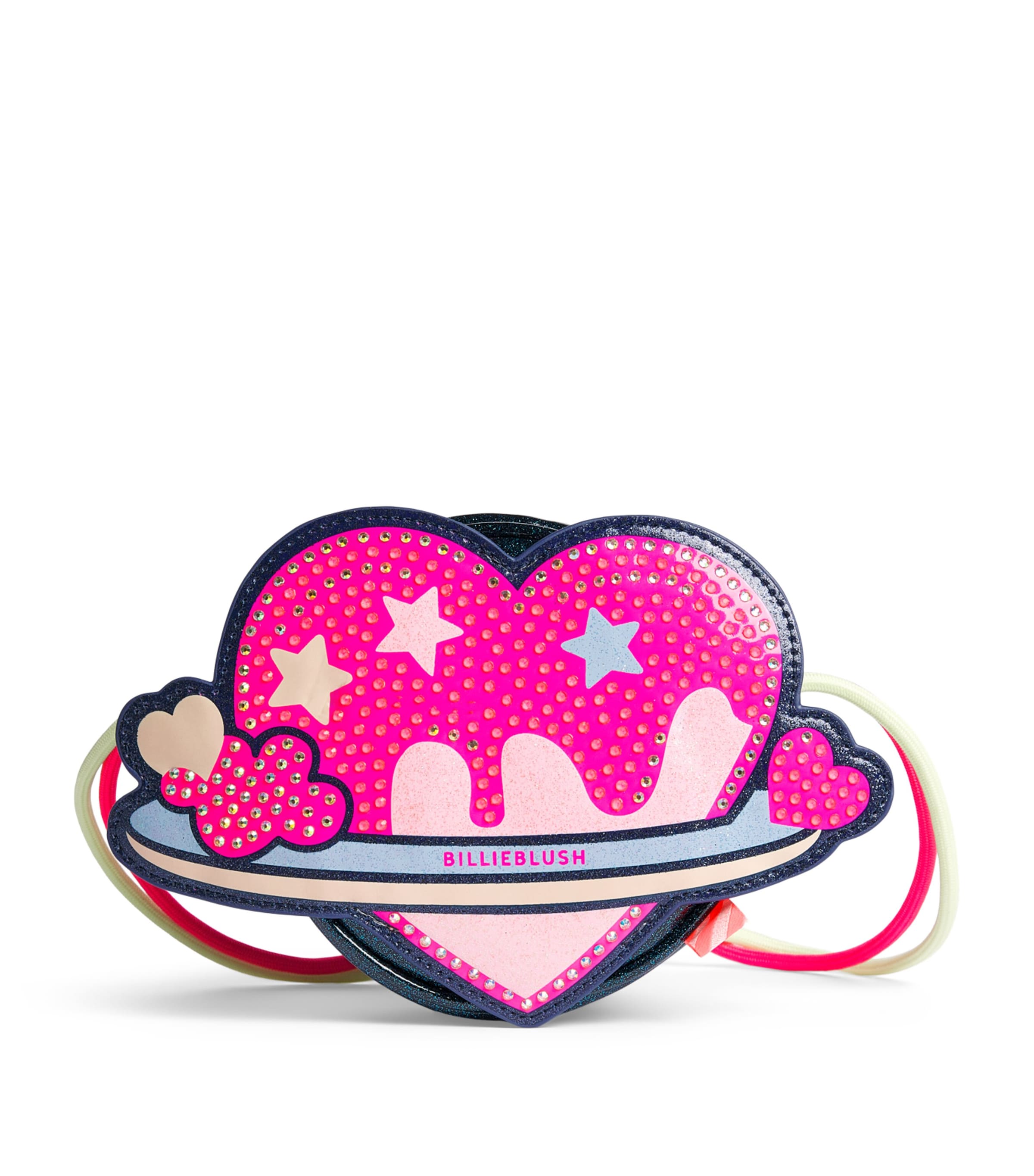 Billieblush Sequin Heart Cross-Body Bag Navy