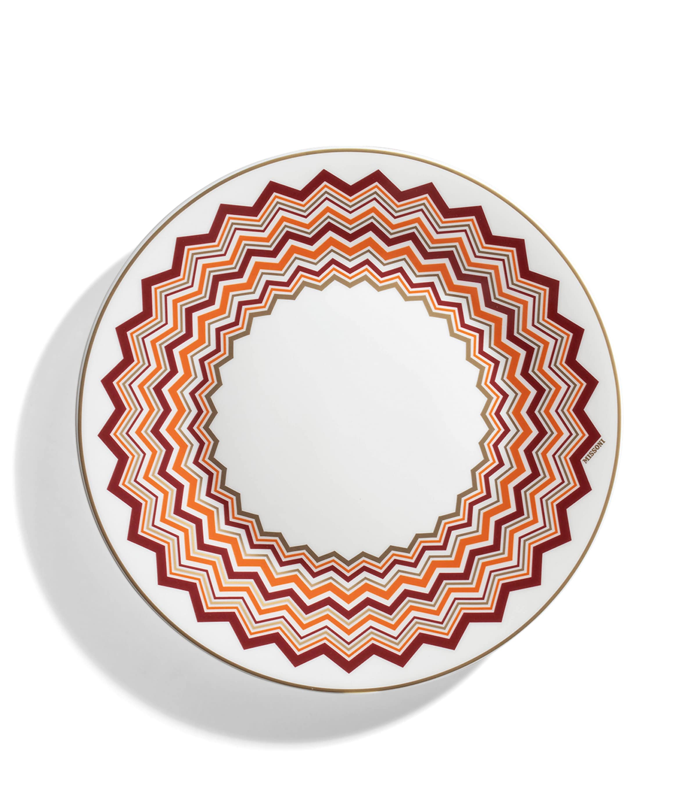 Porcelain Zigzag Dessert Plate (21.5cm)