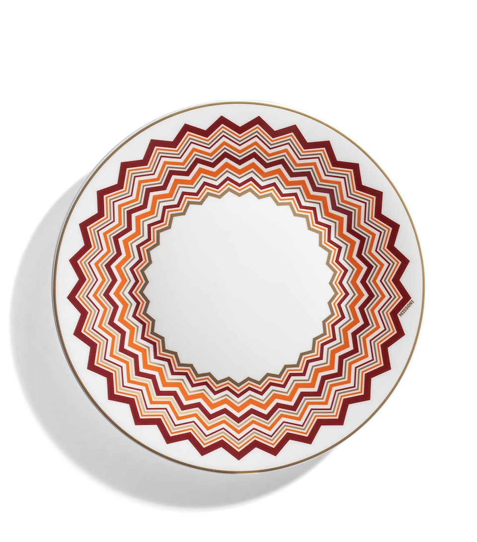 Porcelain Zigzag Dessert Plate (21.5cm)