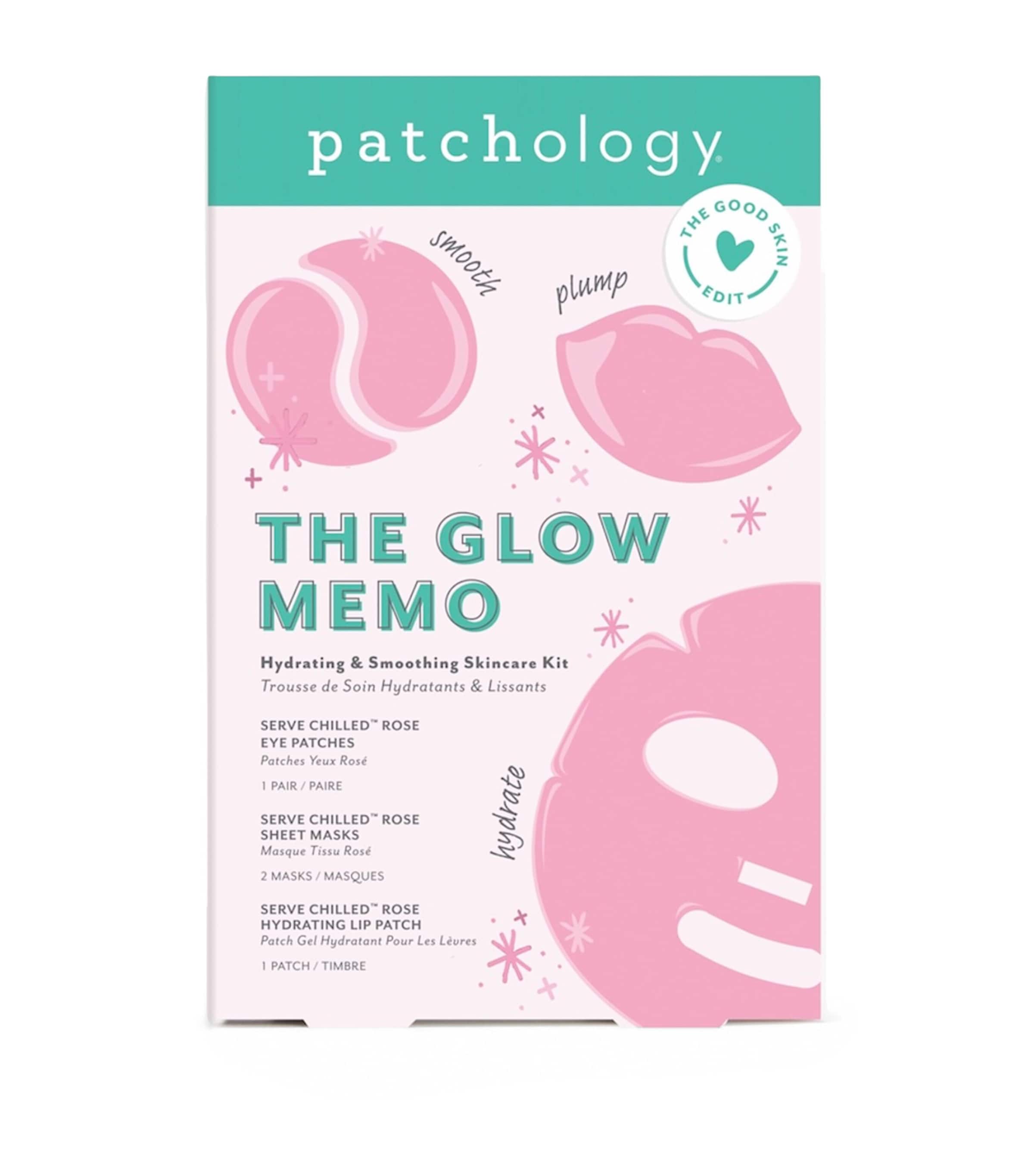 Patchology The Glow Memo Hydrating & Smoothing Skincare Kit