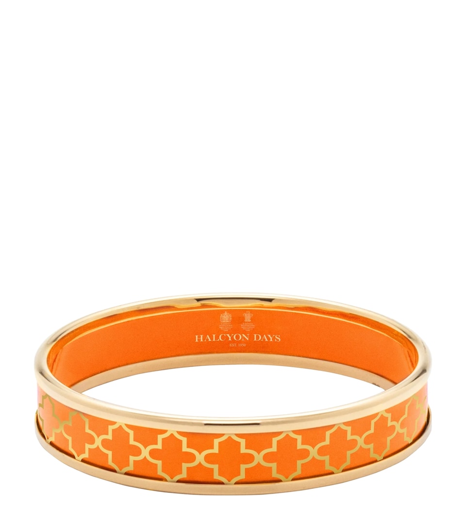 Halcyon Days Gold-Plated Agama Bangle Orange