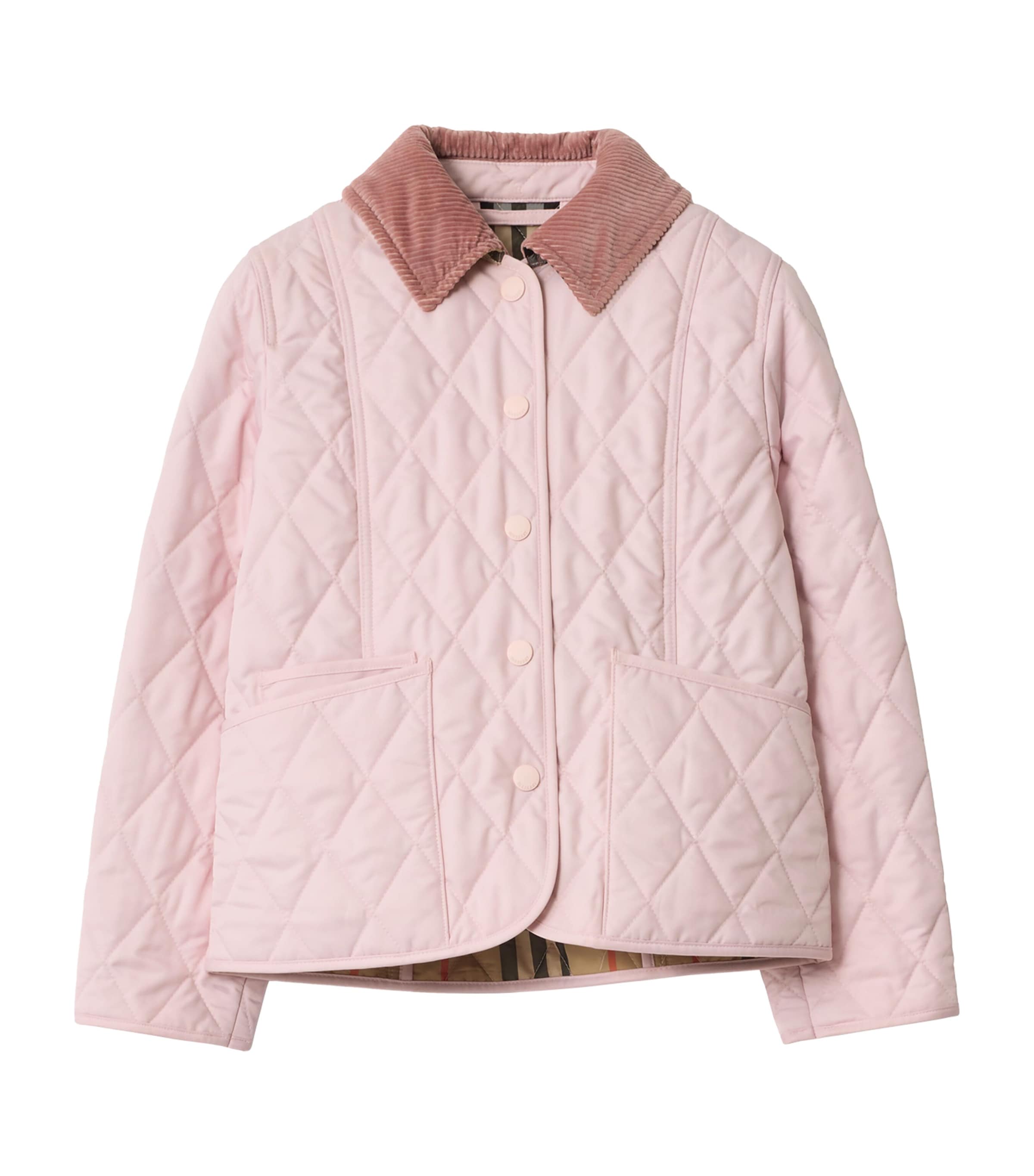 Corduroy-Collar Quilted Jacket (2-12 Years)