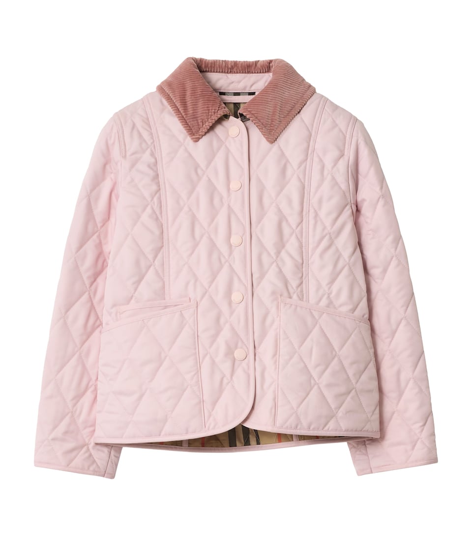 Corduroy-Collar Quilted Jacket (2-12 Years)