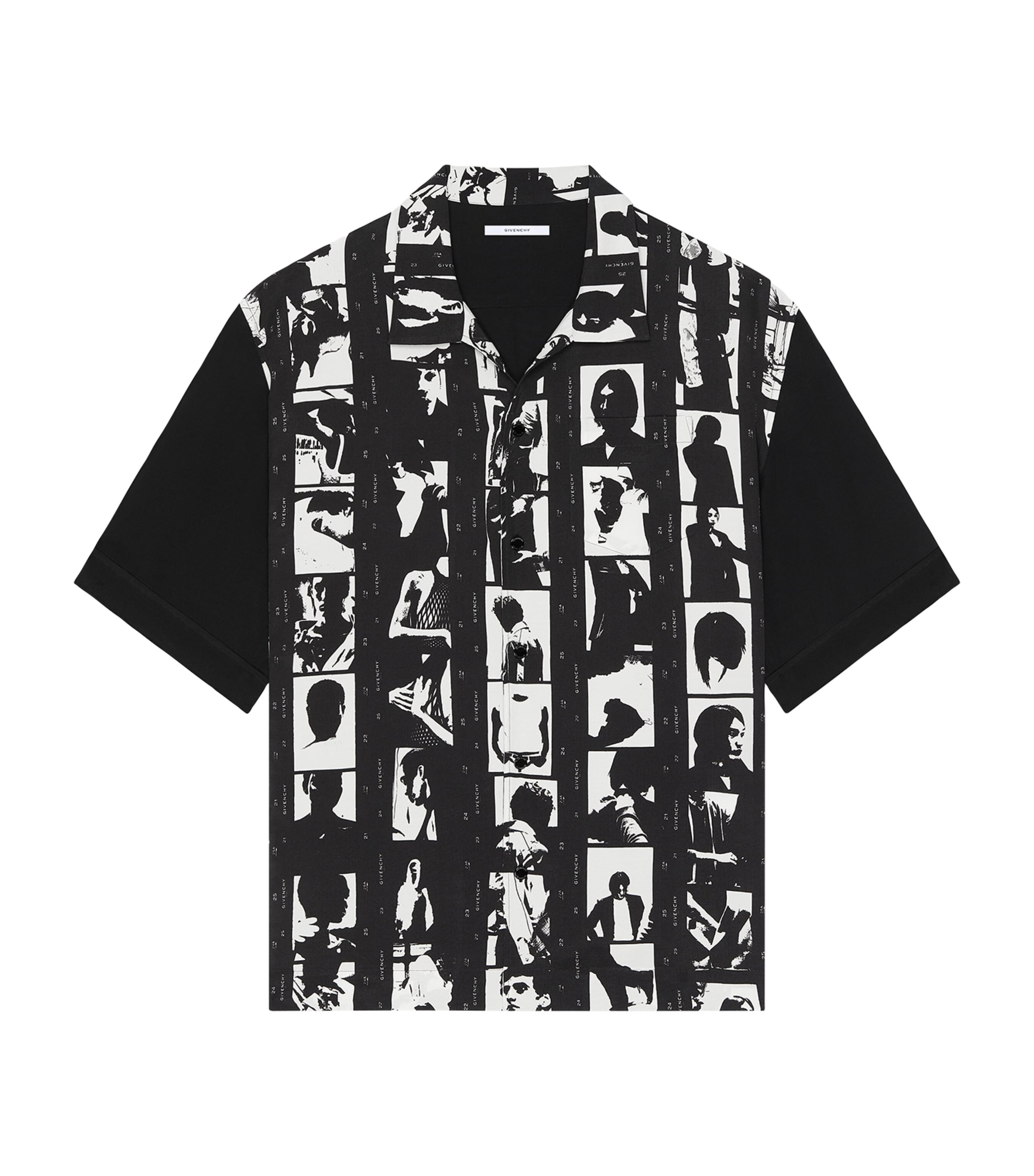 Givenchy Mens Photonegative Print Short-Sleeve Shirt