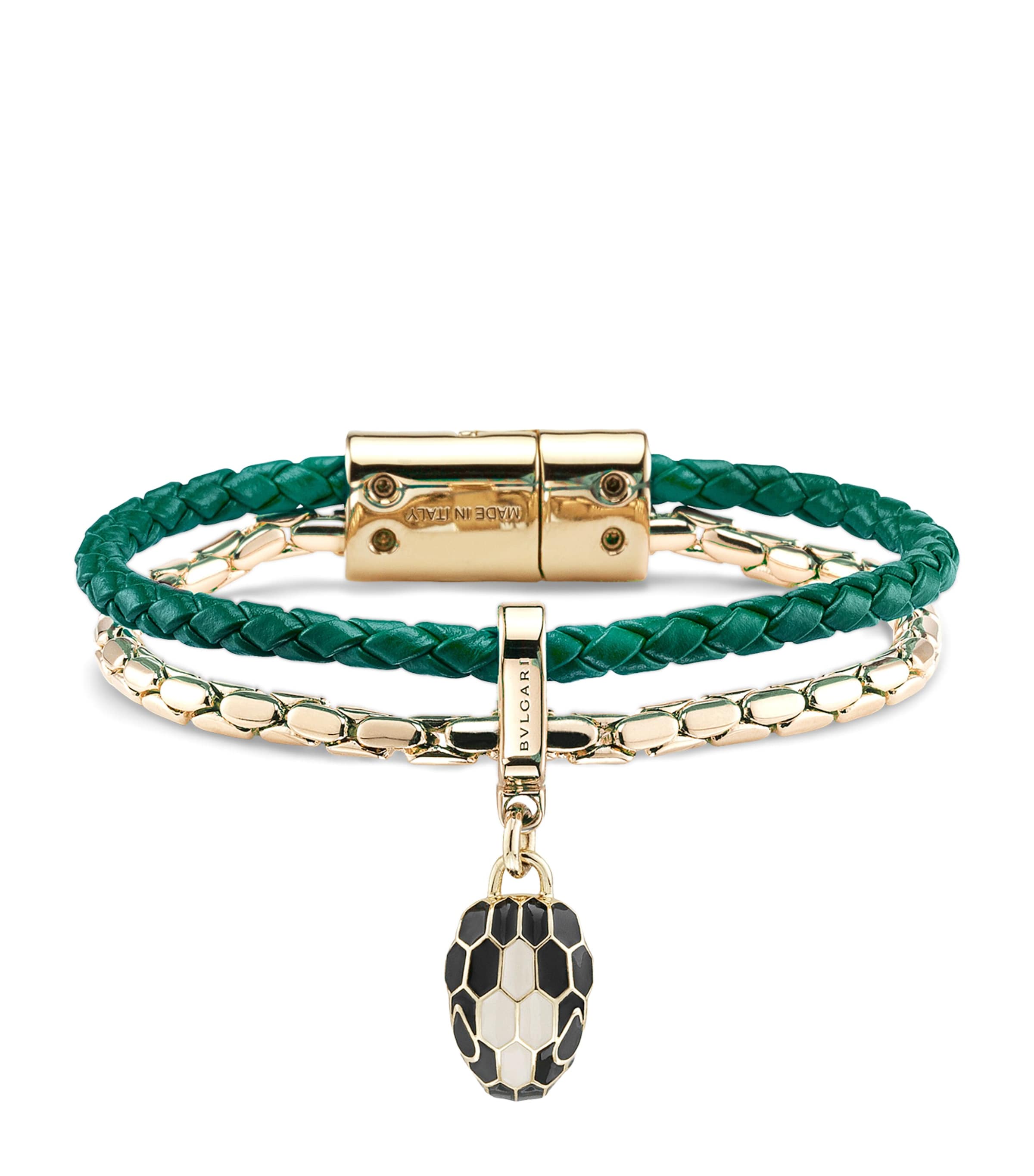 Leather Serpenti Forever Bracelet