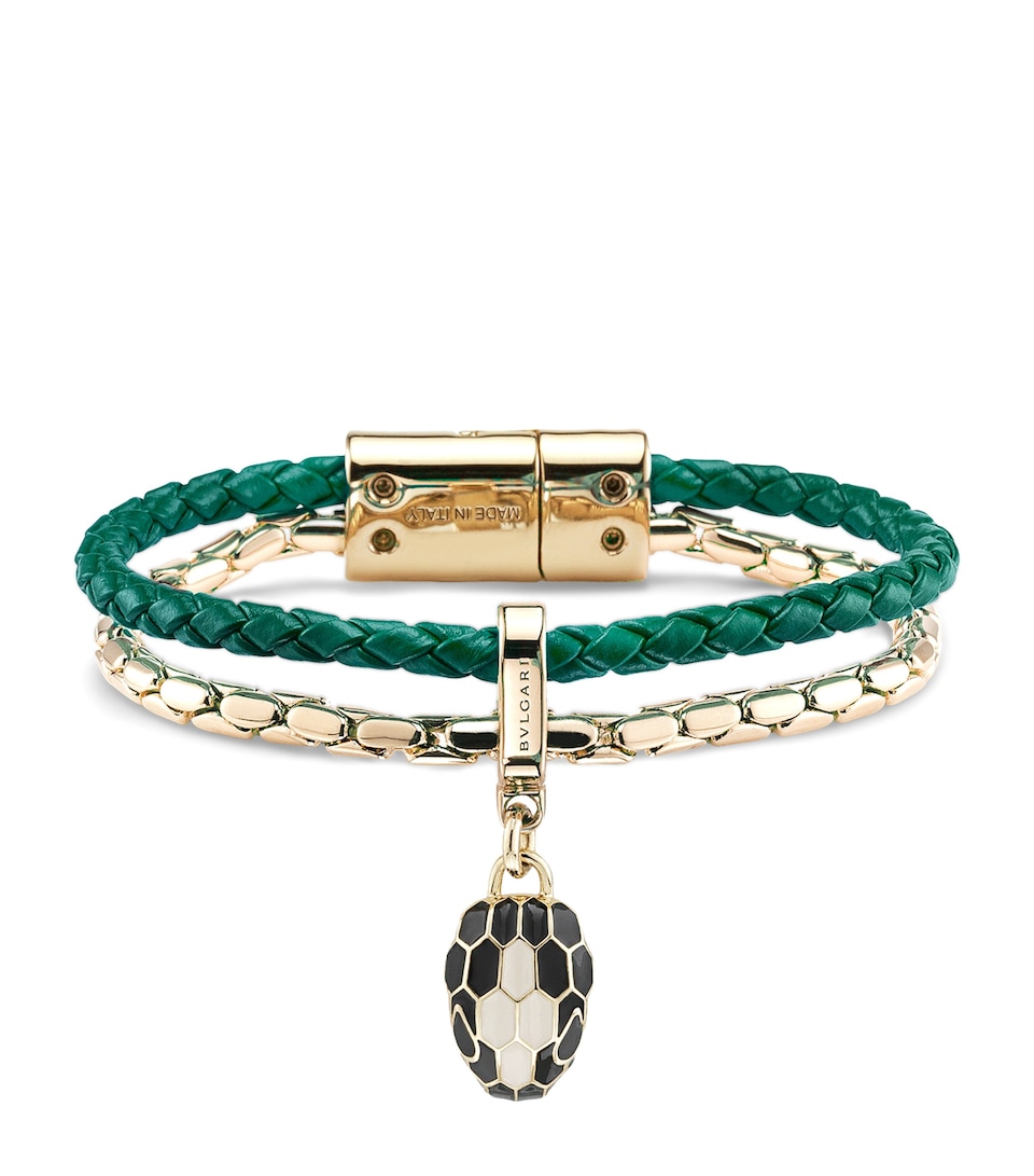 Leather Serpenti Forever Bracelet