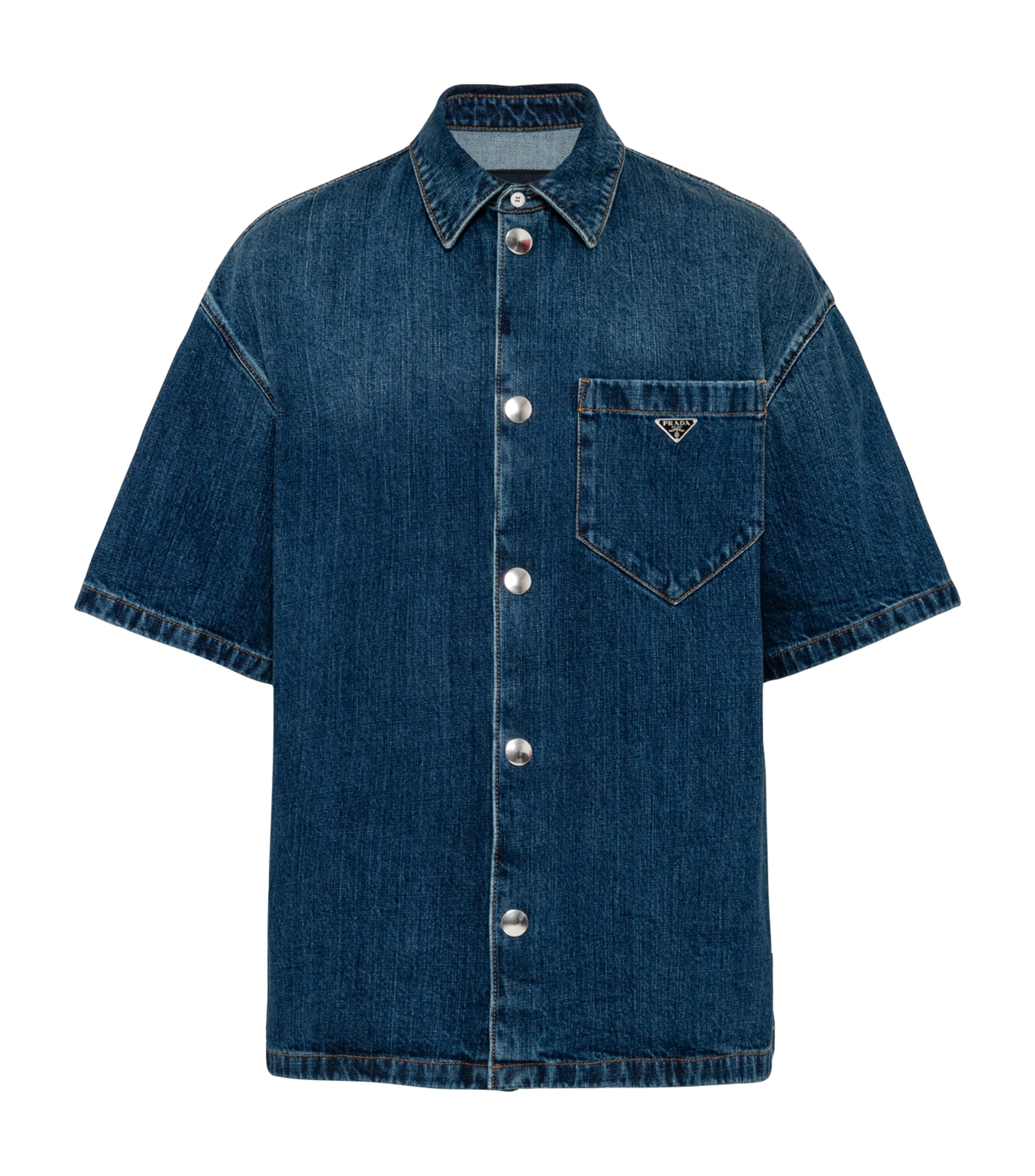 Dark-Wash Denim Shirt