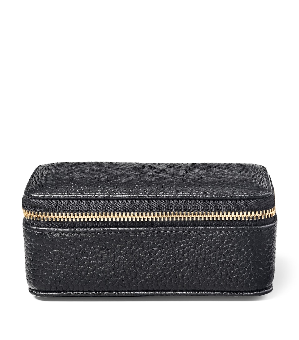 Medium Leather Travel Jewellery Case