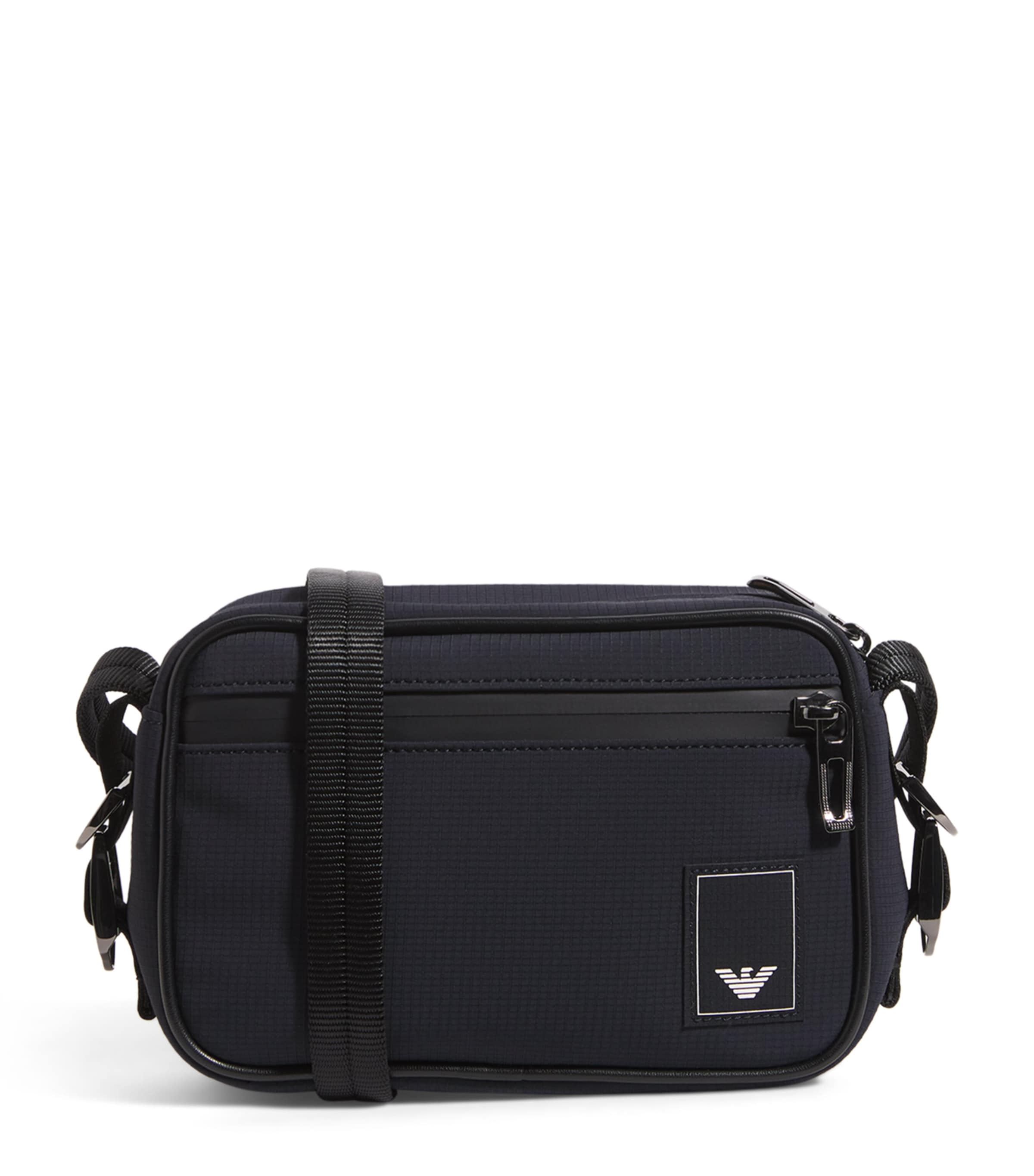 Montblanc Black Mini Leather Meisterstück Messenger Bag