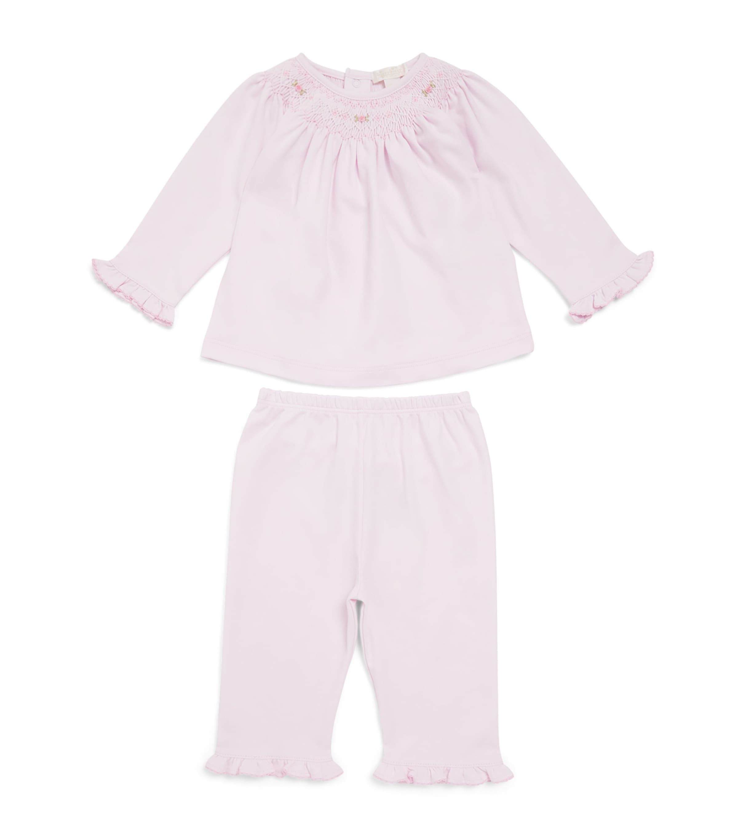 Kissy Kissy Smocked Top and Leggings Set (0-9 Months) Pink