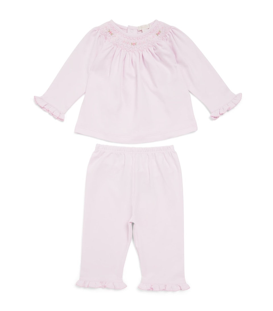 Kissy Kissy Smocked Top and Leggings Set (0-9 Months) Pink