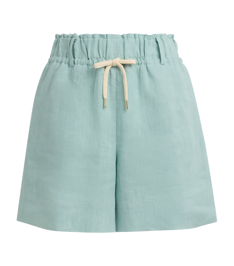 Eleventy Womens Linen Drawstring Shorts Giada