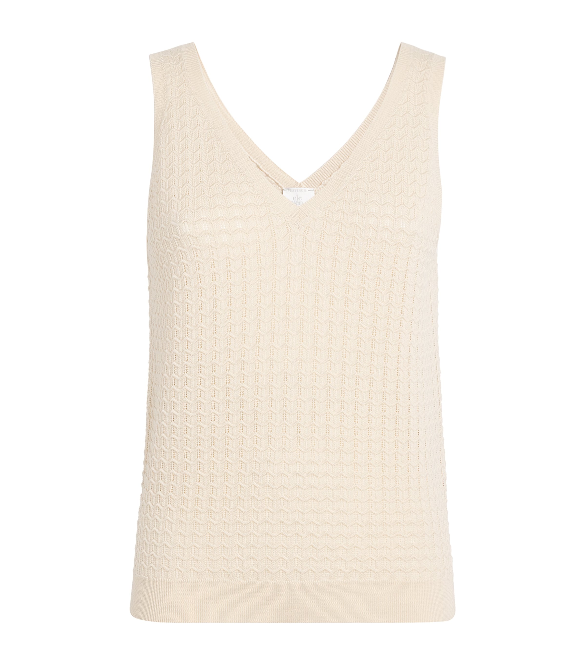 Eleventy Womens Wool Tank Top Beige