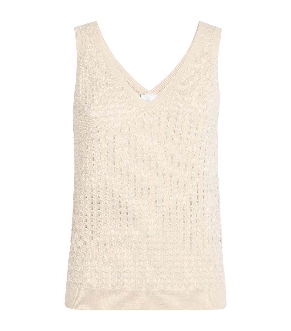 Eleventy Womens Wool Tank Top Beige