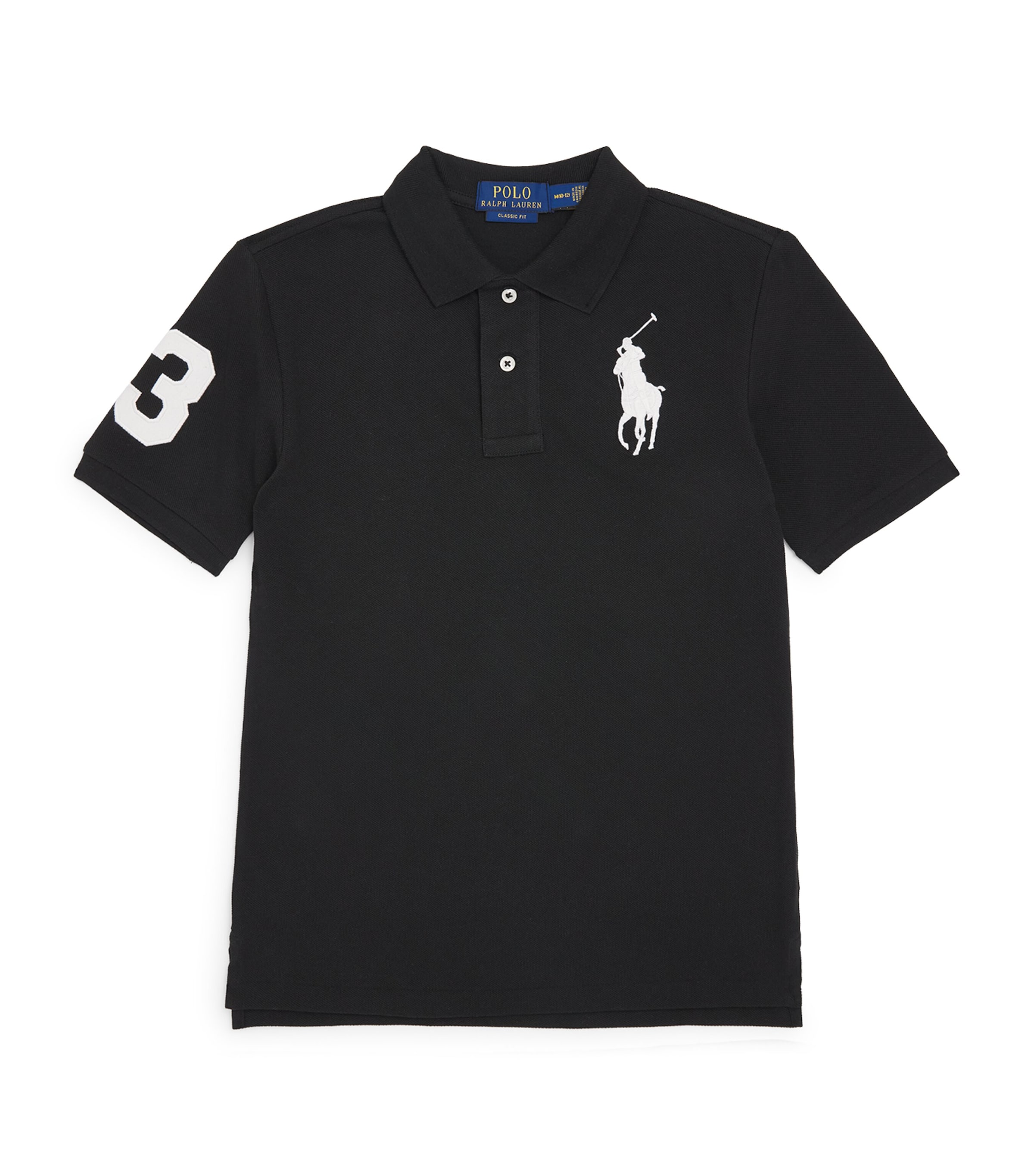 Ralph Lauren Kids Slim-Fit Polo Player Polo Shirt (6-14 Years) Polo Black/white