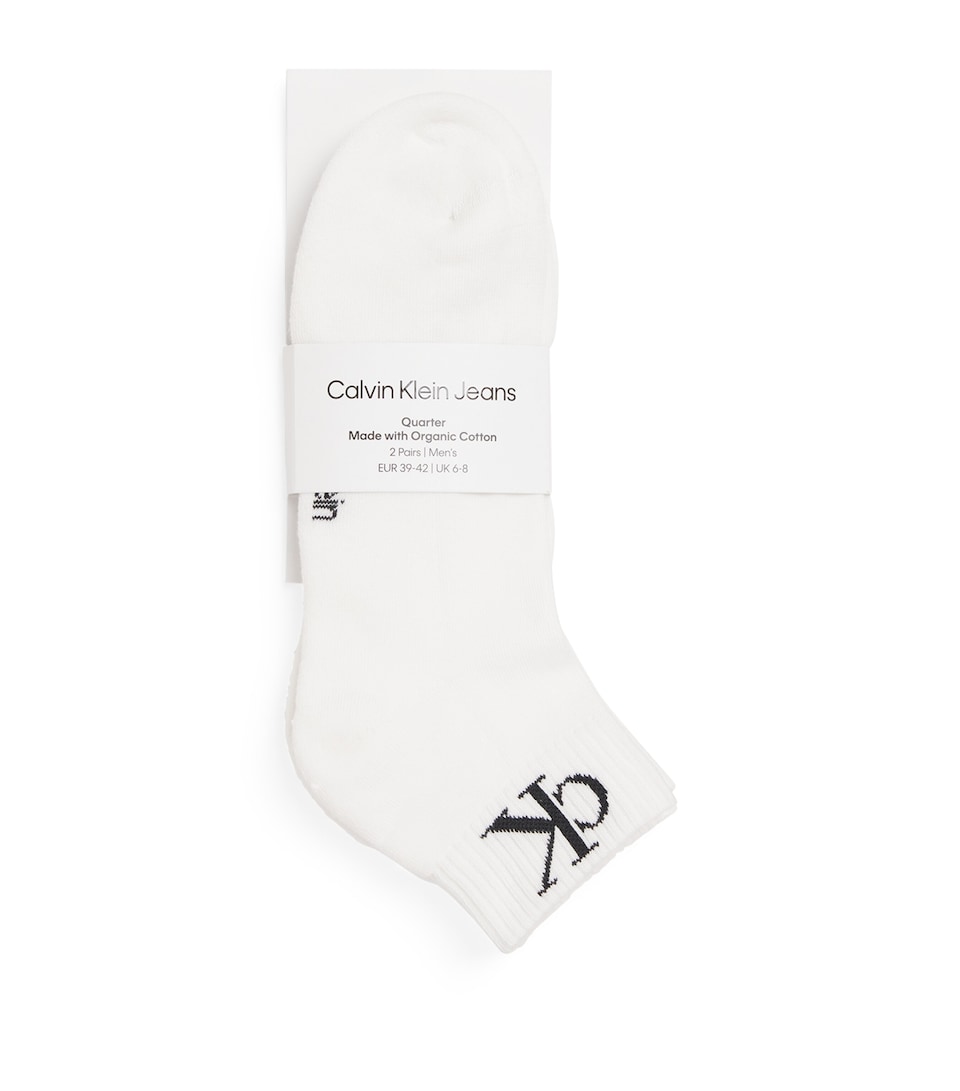 Cotton-Blend Quarter Socks (Pack of 2)