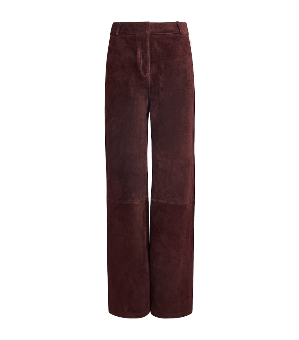 Sole Suede Straight Trousers